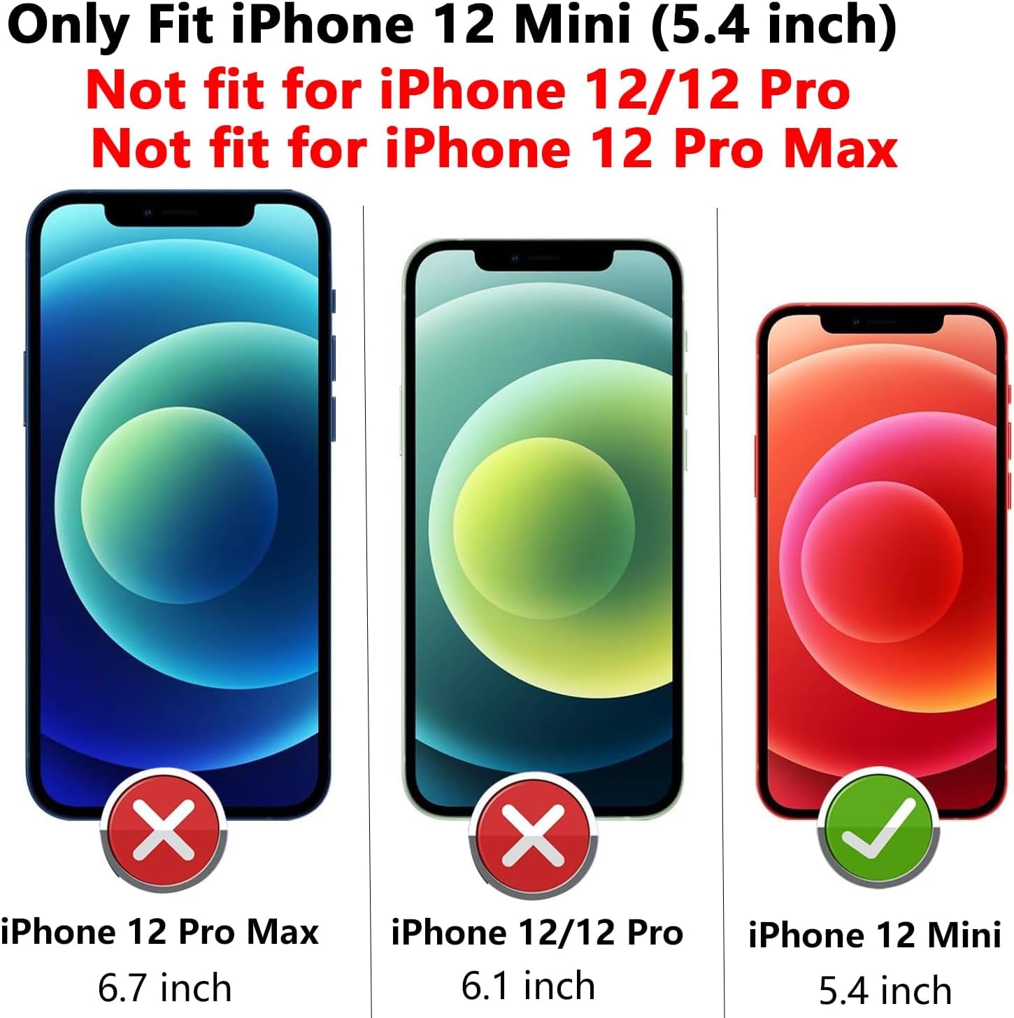 YZOK for Iphone 12 Mini Case,With Slide Camera Cover HD Screen Protector,[Camera Protection] [Magnetic Rotate Kickstand] Military Grade Shockproof Heavy Duty Protective Case for Iphone 12 Mini-Red  YZOK   