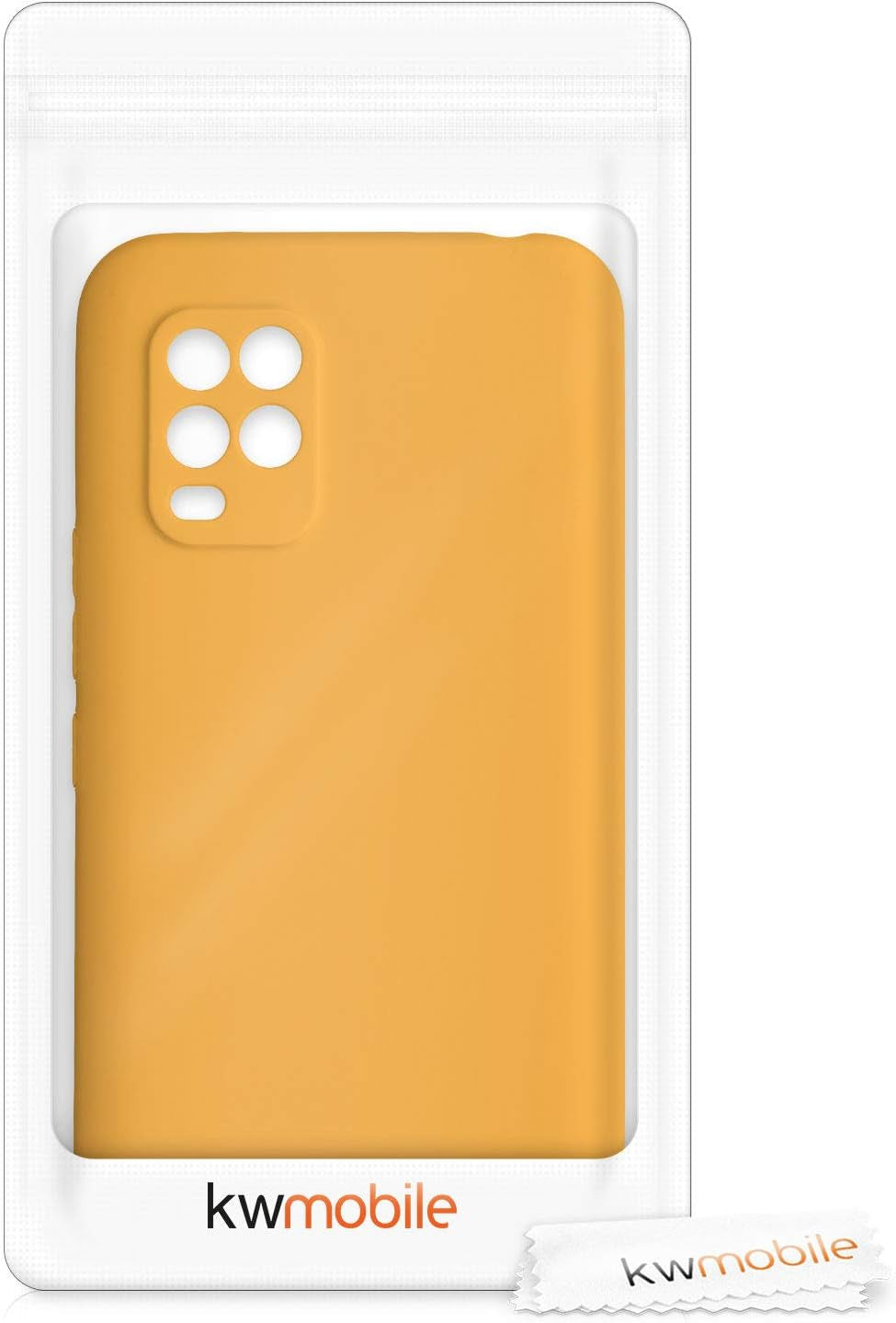 Kwmobile Case Compatible with Xiaomi Mi 10 Lite (5G) Case - Protective Slim TPU Phone Cover - Soft Matte Finish - Mango  KW-Commerce   