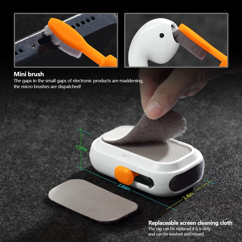 SIN SHINE 7-In-1 Electronics Cleaner Kit - Keyboard Cleaner, Dust Cleaning Mud, Laptop Cleaner Set with Cleaning Gel - Electronic Cleaner Box for PC Monitor, TV, Phone, Computer (Bbh01-Tz-White)  SIN SHINE   