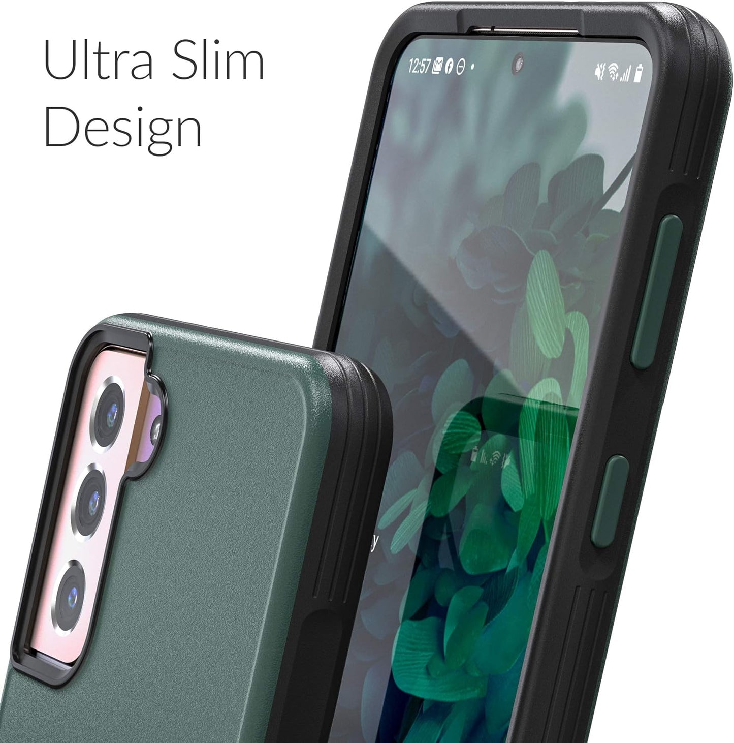 Crave Slim Guard for Galaxy S21+ Case, Shockproof Case for Samsung Galaxy S21 Plus, S21+ 5G (6.7 Inch) - Forest Green  Crave   