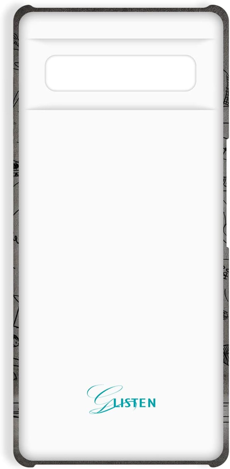 Glisten - Google Pixel 6 Case, Pixel 6 5G Case - Baseball Wall Art Design Printed Cute, Slim & Sleek Plastic Hard Snap on Protective Back Phone Case/Cover for Google Pixel 6 5G. [6.4"] White  Glisten   