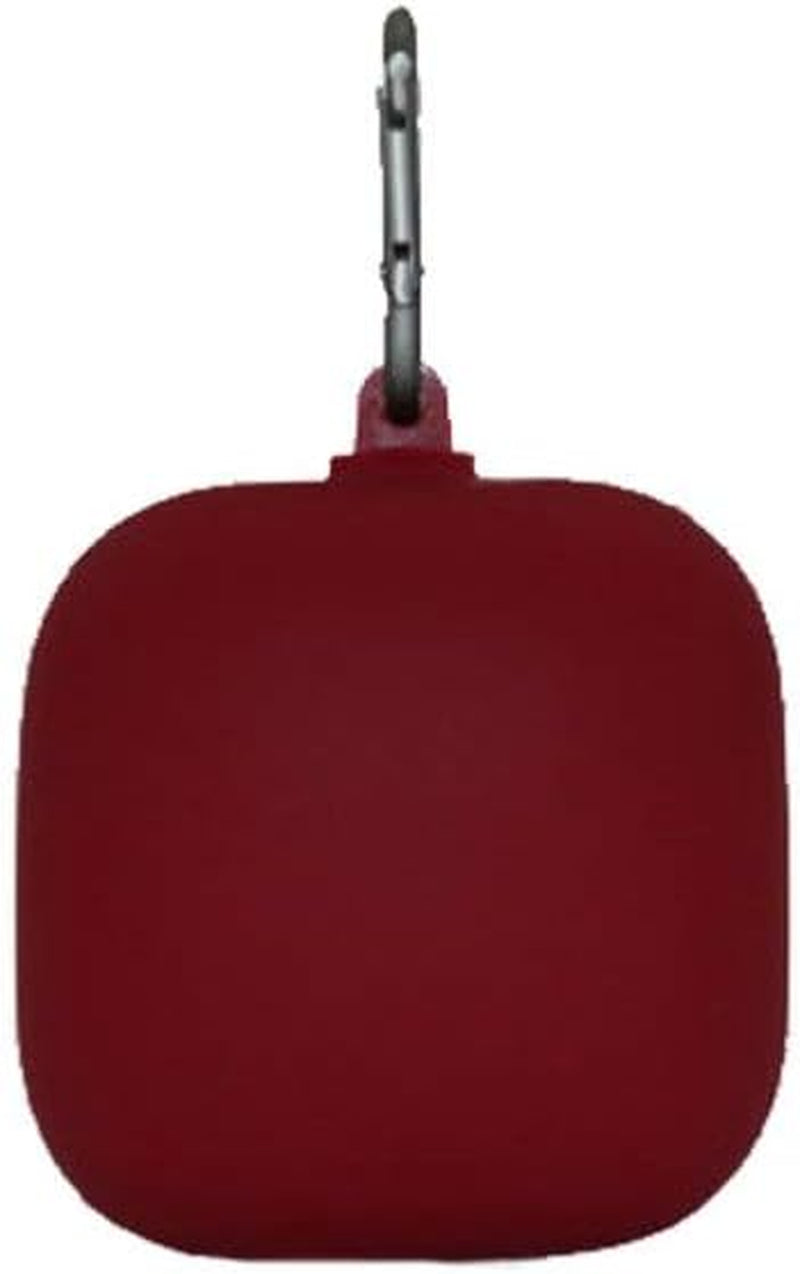 Compatible for Beats Powerbeats Pro Headset, Earphone Case - Creative Headphone Protective Box Metal Buckle Silicone Skin Headset Storage Shell  UKCOCO Claret  