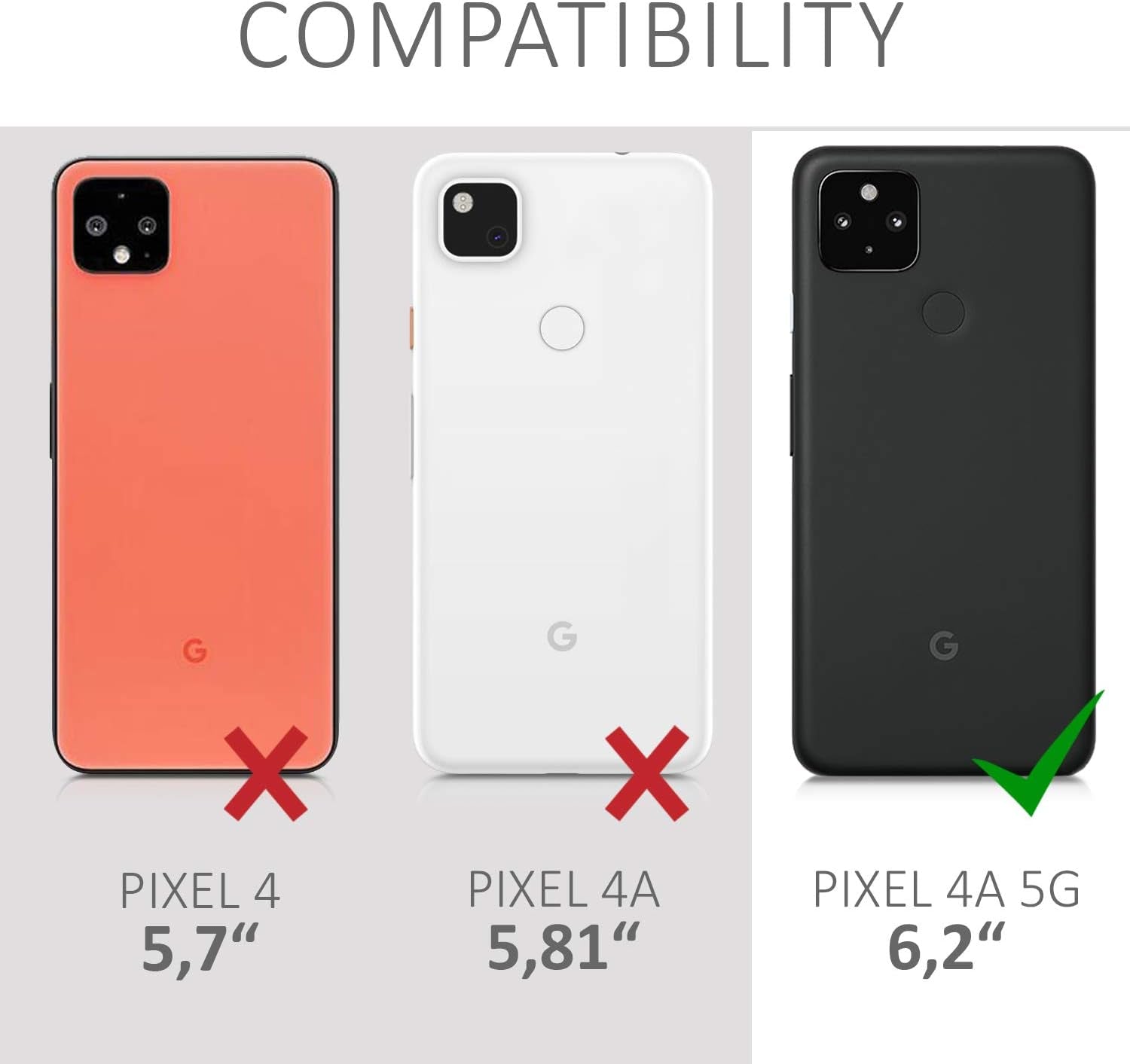 Kwmobile Case Compatible with Google Pixel 4A 5G - Case Transparent Gradient Phone Cover - Bicolor Dark Pink/Blue/Transparent  kwmobile   