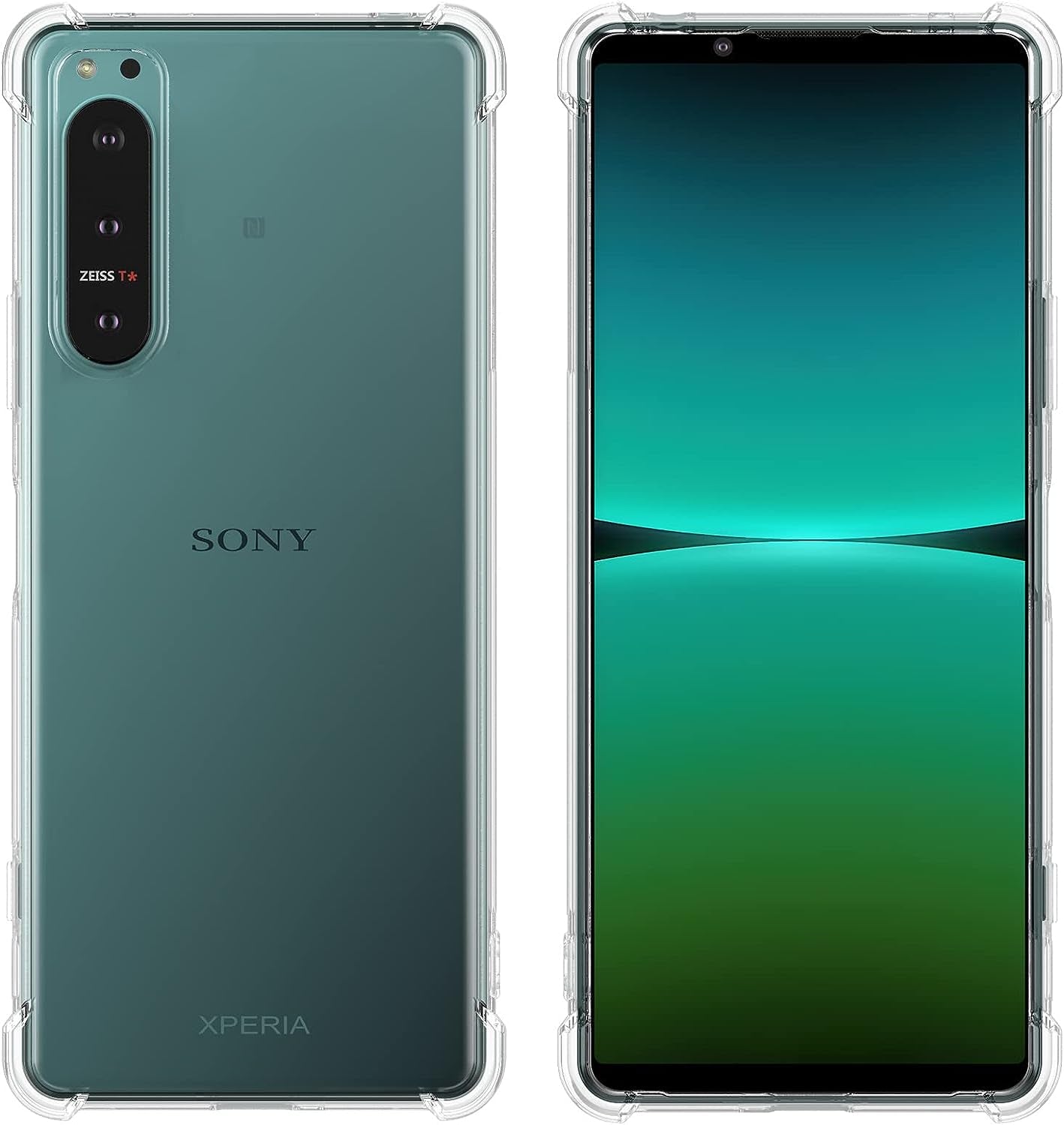 Foluu for Sony Xperia 5 IV Case, for Xperia 5 IV Phone Case Clear, Scratch Resistant Reinforced Corners TPU Rubber Soft Skin Silicone Protective Cover for Sony Xperia 5 IV 2022 (Crystal Clear)  Foluu   