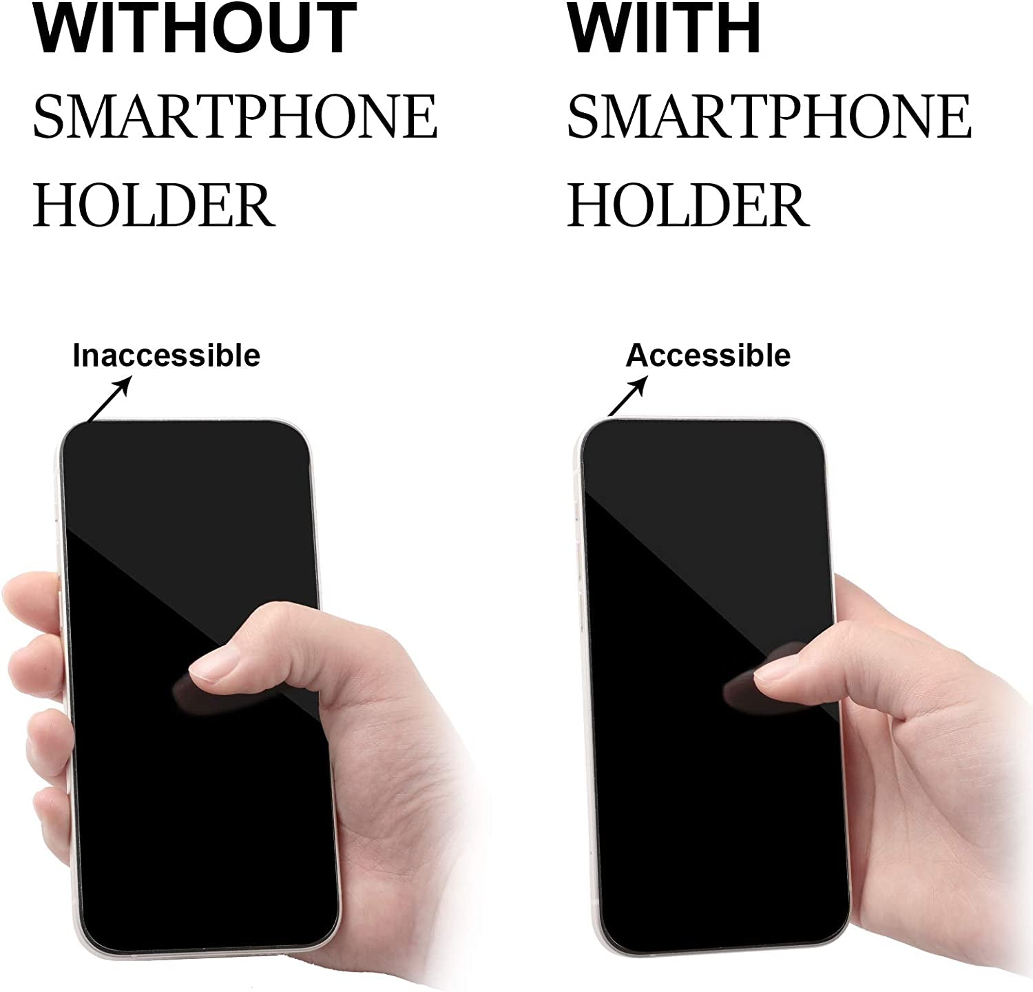 Weewooday 6 Pieces Finger Strap Phone Holders Phone Handle Grip Cell Phone Stand with Kickstand Elastic Phone Finger Holder for Cell Phone Case Small Tablets  Weewooday   