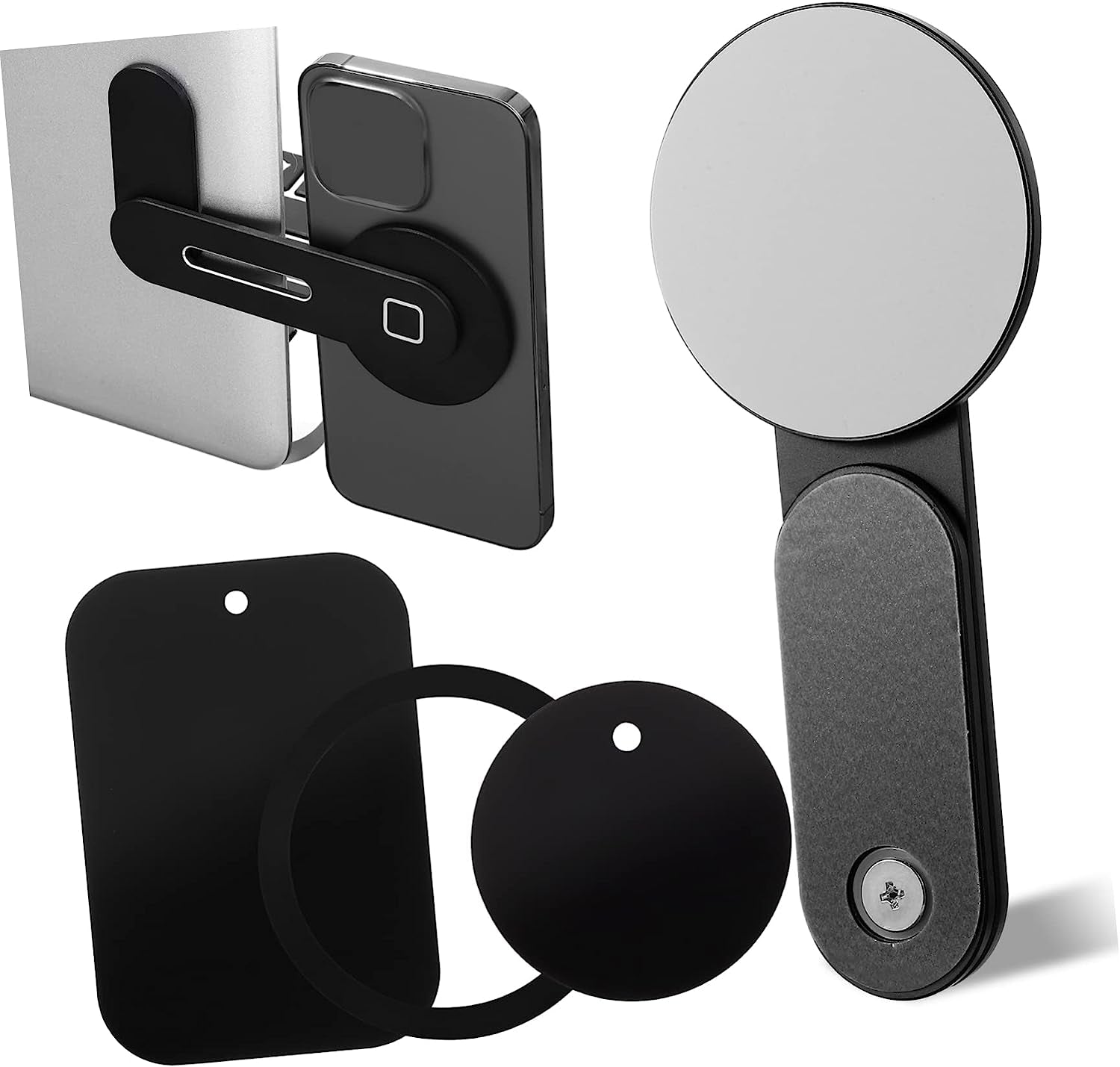 UKCOCO 3Pcs Bracket Magnetic Laptop Rack Magnetic Phone Stand for Desk Charging Monitor Stand Magnetic Car Mount Laptop Holder for Desk Vehicle Laptop Mount Magnetic Laptop Holder  UKCOCO As Shown Medium 