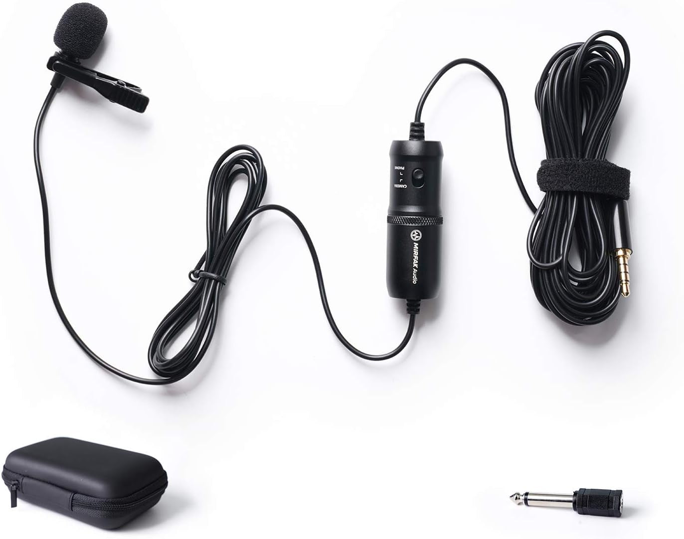 MIRFAK MC1 Lavalier Microphone 360°Ofhighly Sensitive Recording Omni-Directional Condenser Microphone Compatible with Dslrs, Camcorders, Mobile Phones, Pcs and Audio Recorders  MIRFAK   