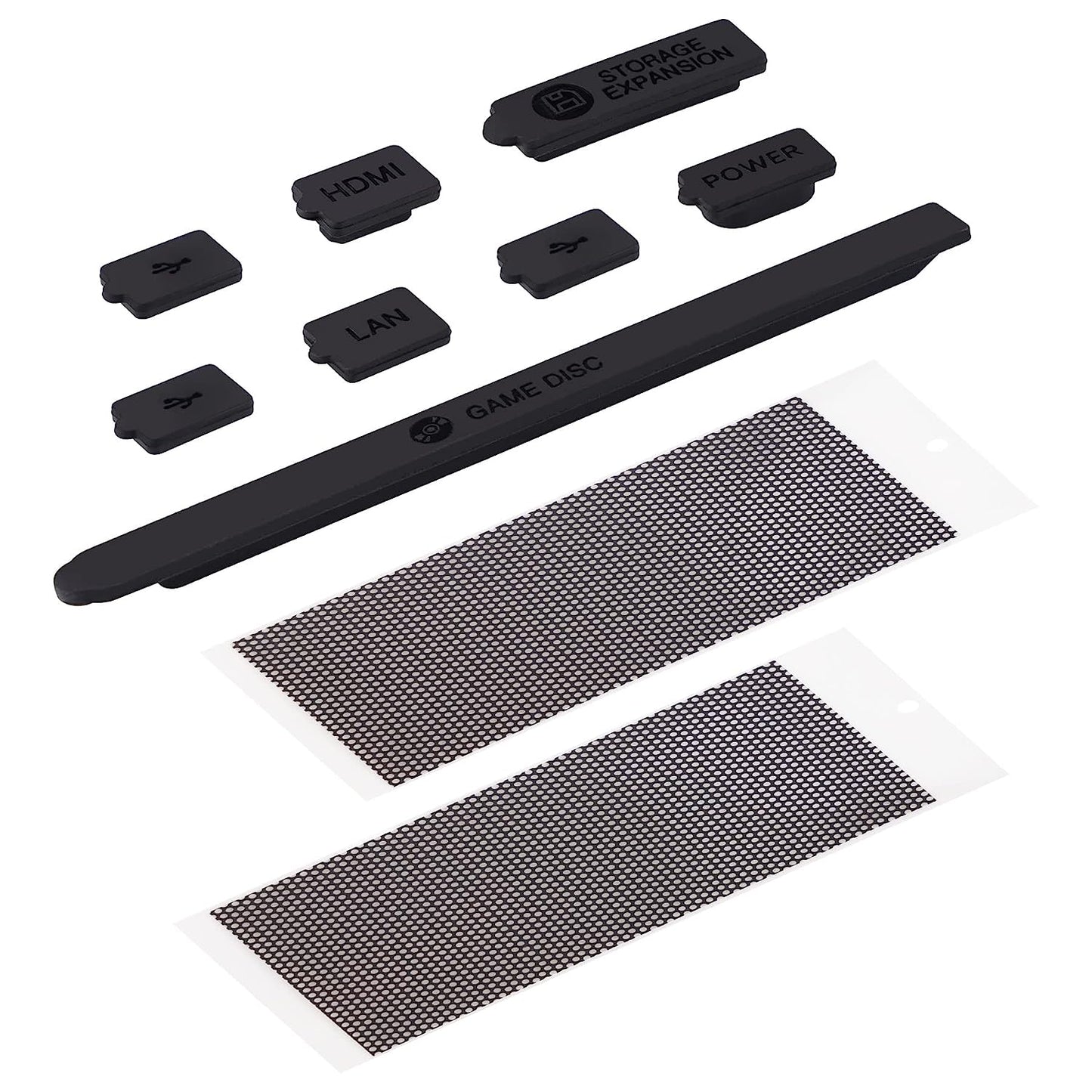 BURSTNINJA Silicone Dust Filter Compatible with Xbox Series X Console, Dust Plugs Dustproof Mesh Set for Xbox Series X, Dust Cover Stopper Protection Kit for Xbox Series X  BURSTNINJA   