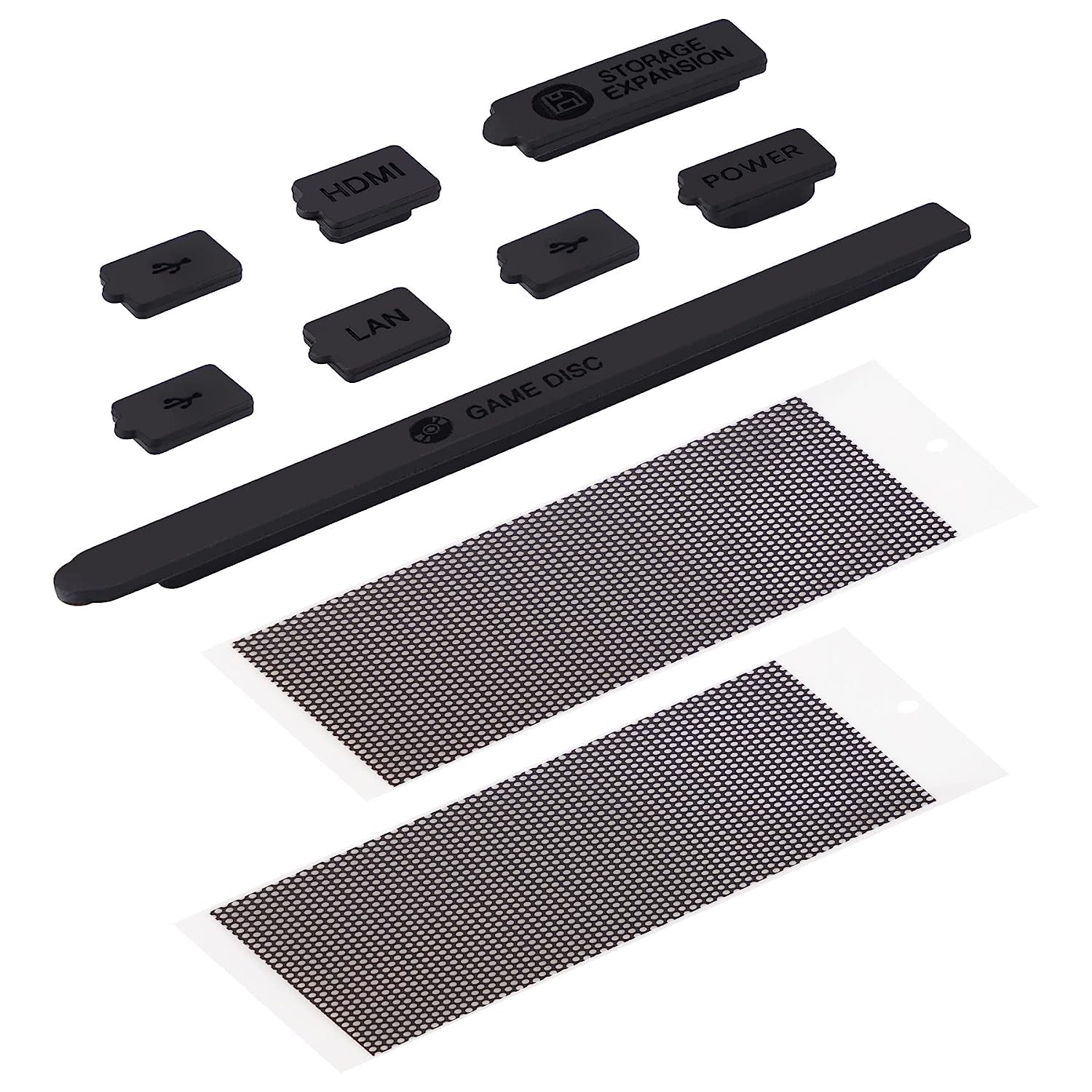 BURSTNINJA Silicone Dust Filter Compatible with Xbox Series X Console, Dust Plugs Dustproof Mesh Set for Xbox Series X, Dust Cover Stopper Protection Kit for Xbox Series X  BURSTNINJA   
