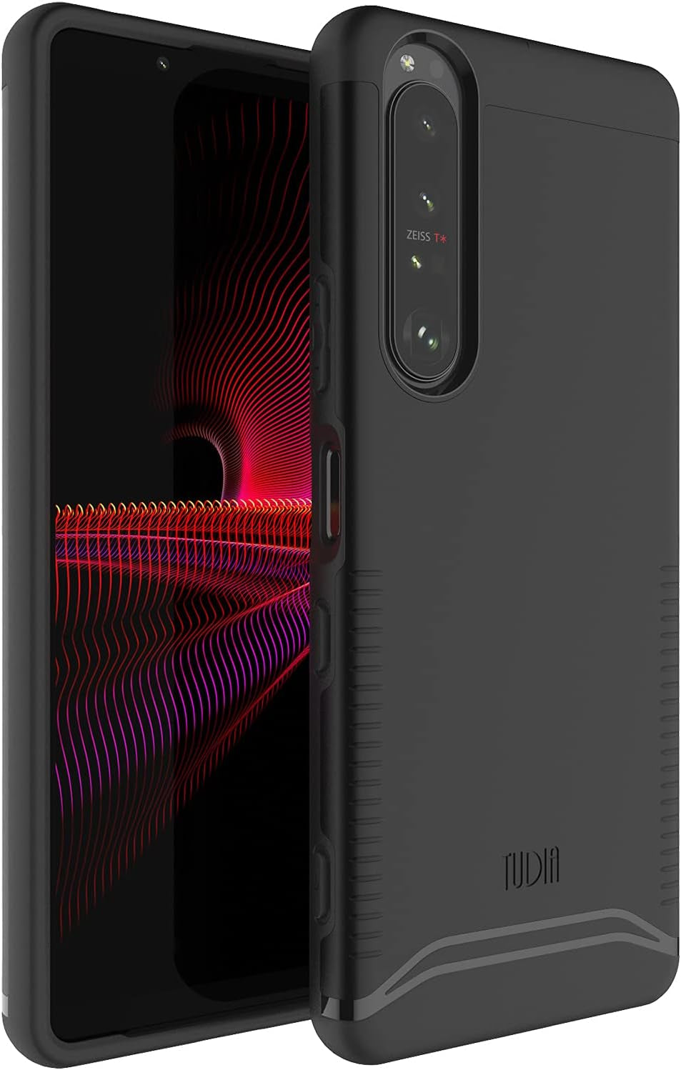 TUDIA Dualshield Designed for Sony Xperia 1 III Case (2021), [Merge] Shockproof Tough Dual Layer Hard PC Soft TPU Slim Protective Case - Matte Black  TUDIA   