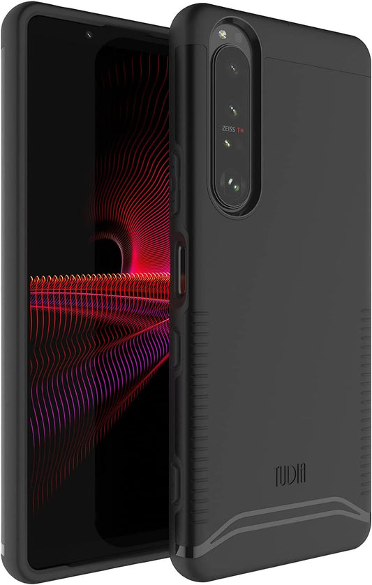 TUDIA Dualshield Designed for Sony Xperia 1 III Case (2021), [Merge] Shockproof Tough Dual Layer Hard PC Soft TPU Slim Protective Case - Matte Black  TUDIA   