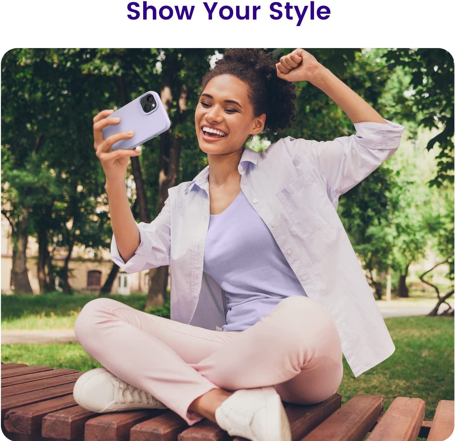 OTOFLY Designed for Iphone 14 Case, Silicone Shockproof Slim Thin Phone Case for Iphone 14 6.1 Inch (Cloud Mauve)  OTOFLY Direct   