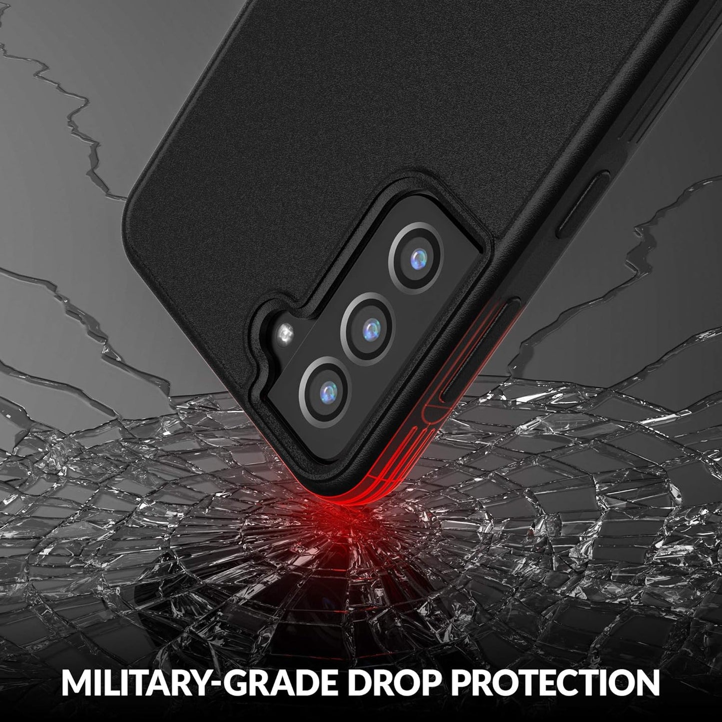 Crave Slim Guard for Galaxy S21 Case, Shockproof Case for Samsung Galaxy S21, S21 5G (6.2 Inch) - Black  Crave   