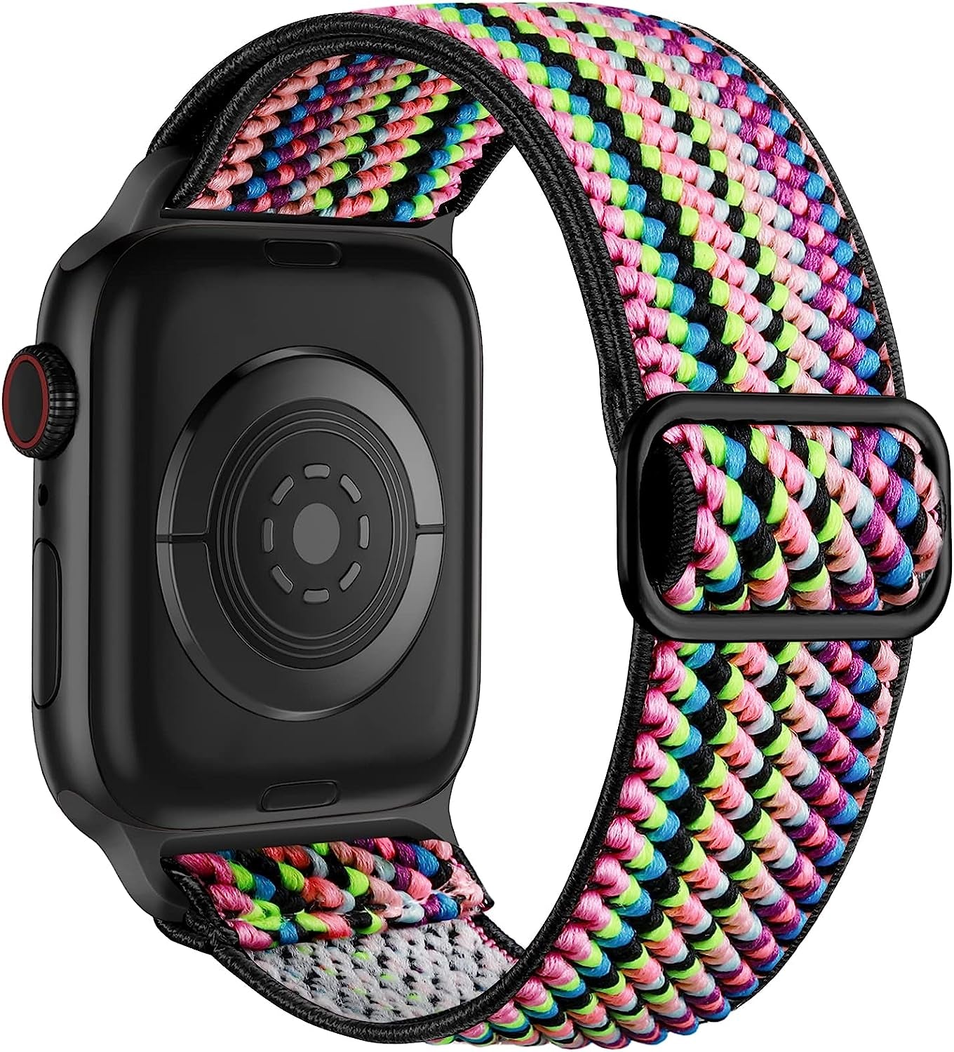 Lerobo Elastic Bands Compatible with Apple Watch Bands 44Mm 42Mm 38Mm 40Mm,Stretchy Solo Loop Soft Nylon Strap Replacement Band for Iwatch/Apple Watch SE Series 6,Series 3,Series 5 4 3 2 1 Women Men  PJStore-US Boho Rainbow 38mm/40mm/41mm 