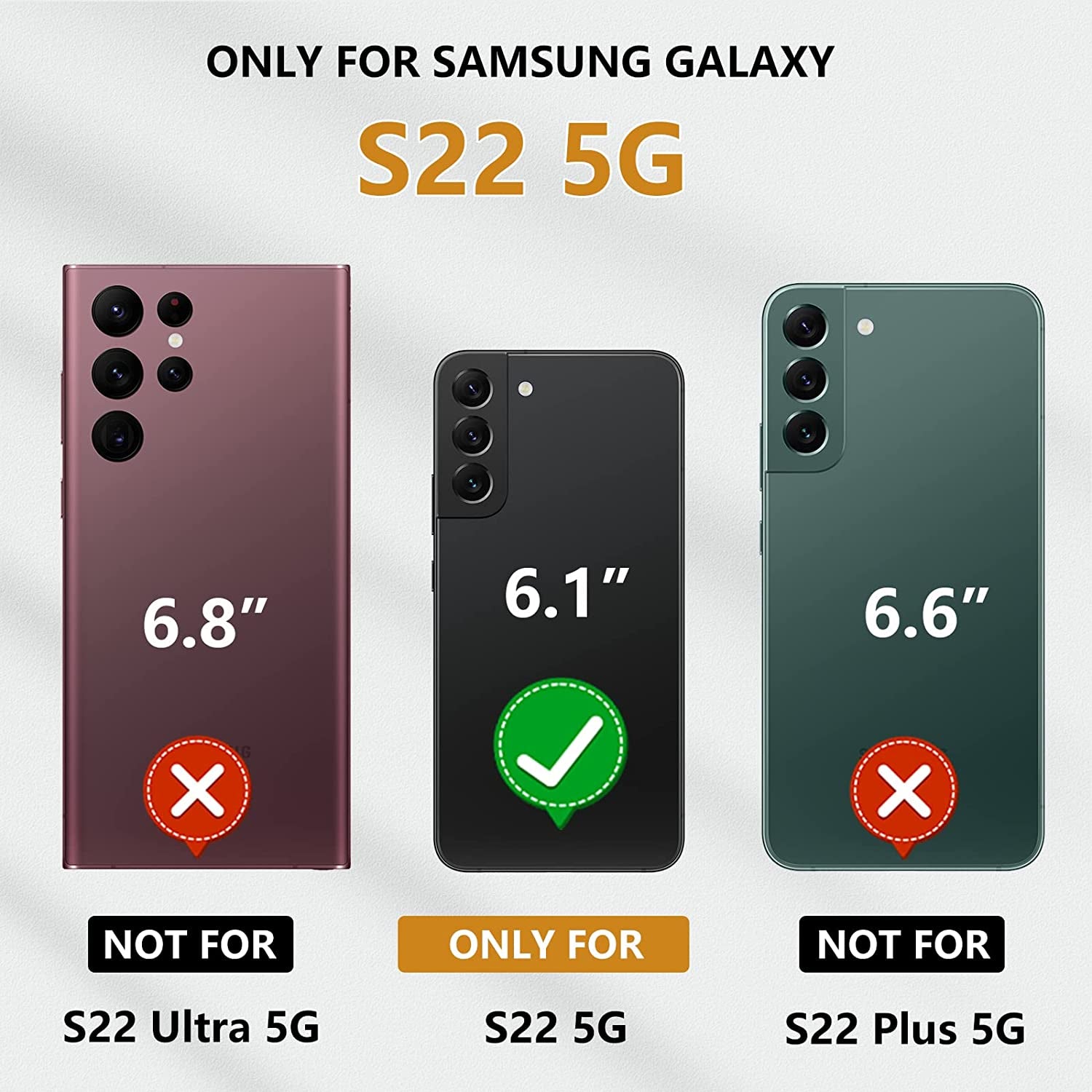 WTYOO for Samsung Galaxy S22 Protective Case: Military Grade Drop Proof Protection Mobile Cover with Kickstand | Rugged Shockproof TPU Matte Textured | Sturdy Cell Phone Bumper  WTYOO   