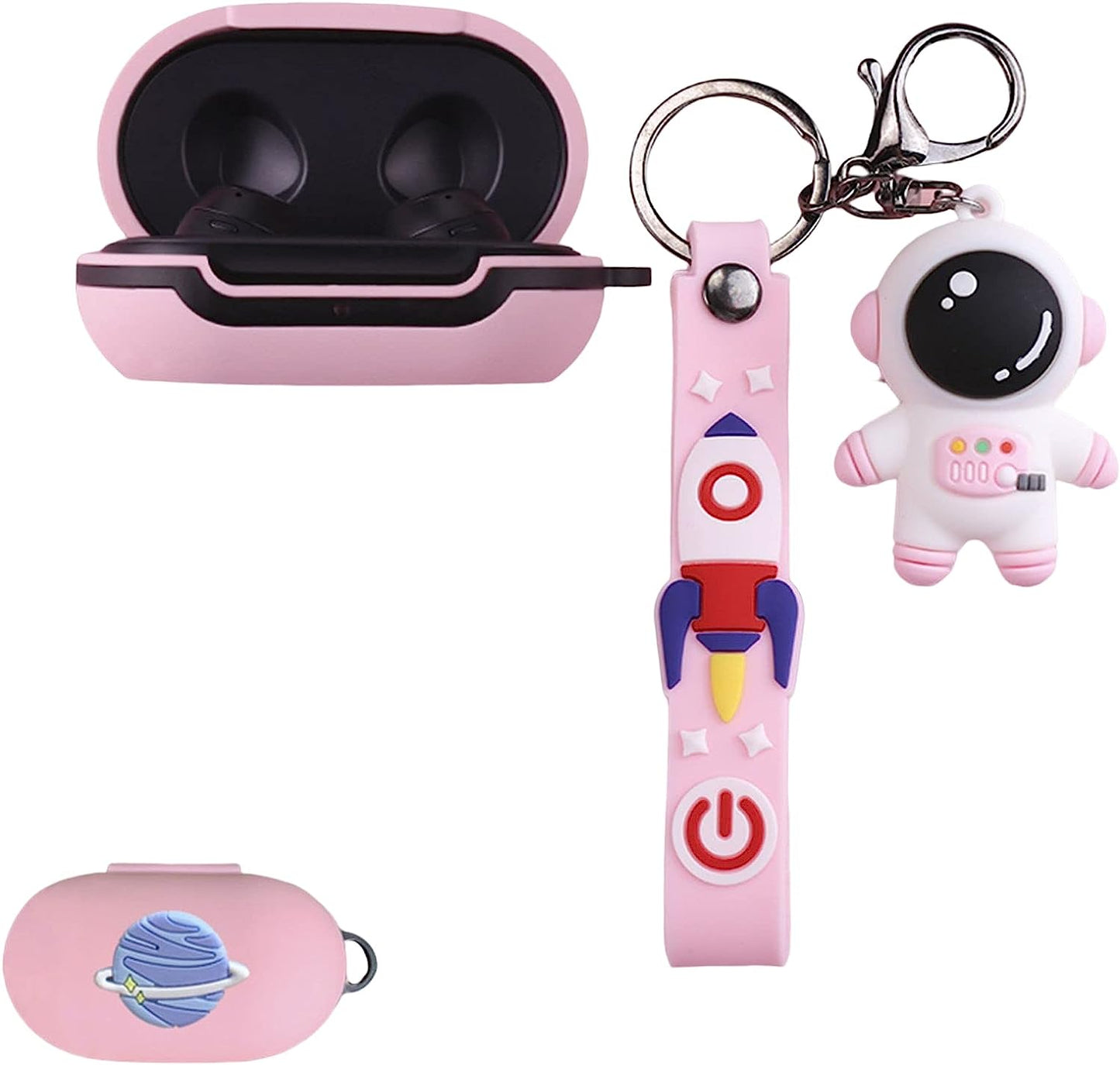 SKPY Case for Samsung Galaxy Buds Plus/Galaxy Buds, Cute Cartoon Anime Silicone Soft Covers for Galaxy Buds Plus/Buds with Keychain for Kids Girls Boys  SKPY Cartoon 3  