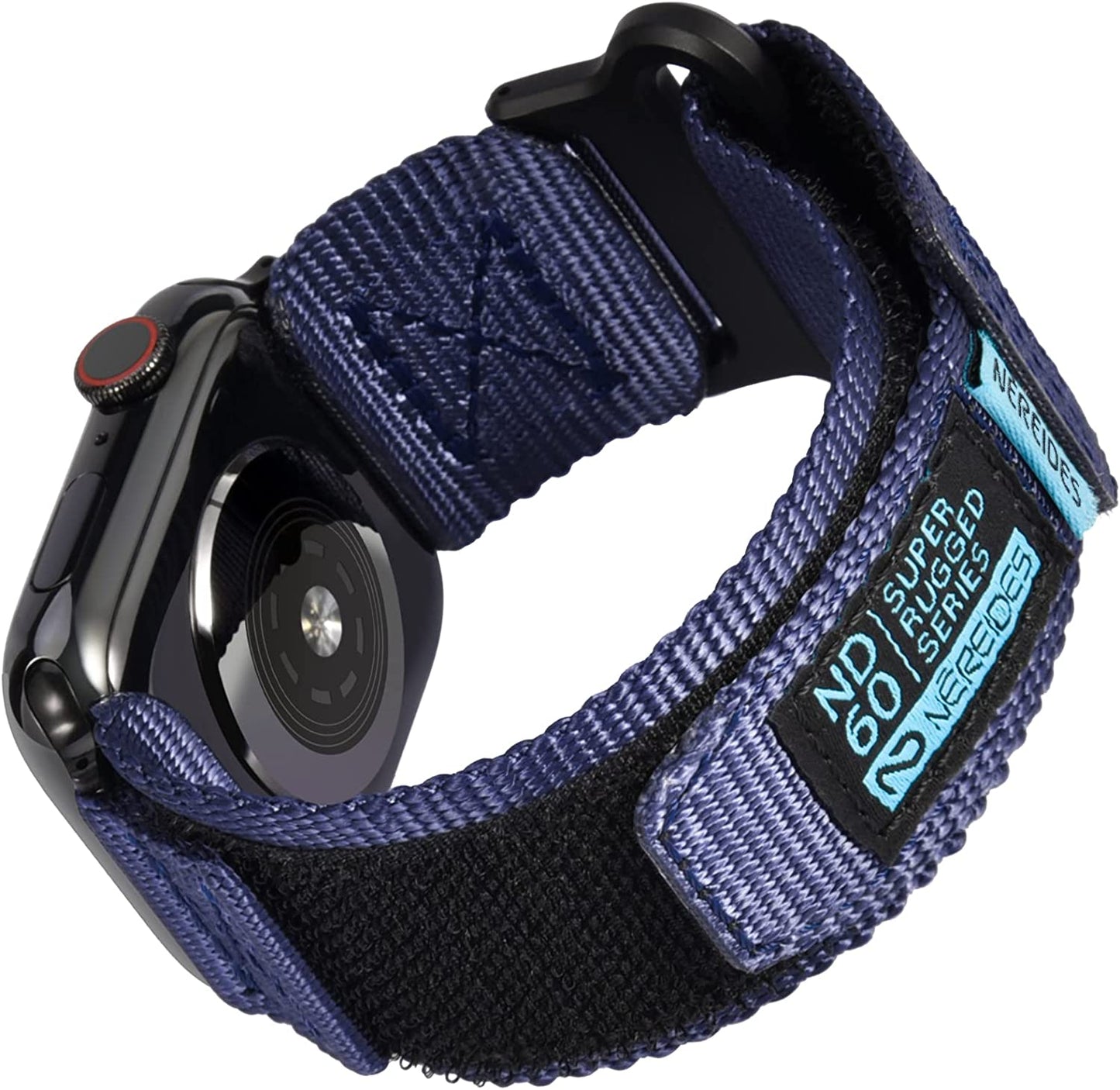 Nereides Compatible with Apple Watch Band Series 8/7/6/5/4/3/2/1/Se/Ultra, Nylon Sports Strap with Woven Design for 49Mm 42Mm/44Mm/45Mm 38Mm/40Mm/41Mm  Nereides Blue 38mm/40mm/41mm 
