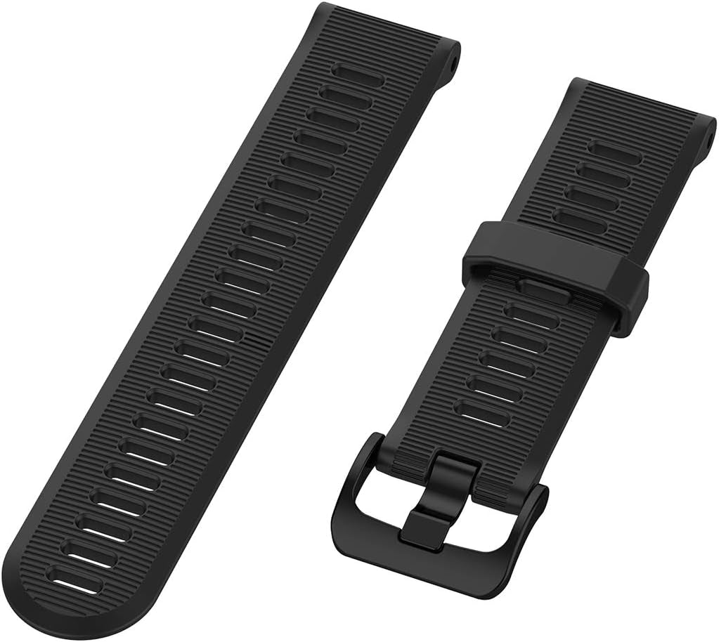 Compatible for Garmin Forerunner 935 Replacement Band, AWADUO Replacement Silicone Wrist Band Strap for Garmin Forerunner 945/935 /Fenix 5 Plus/5 /Quatix 5/5 Sapphire/Approach S60 (Silicone Black)  AWADUO   