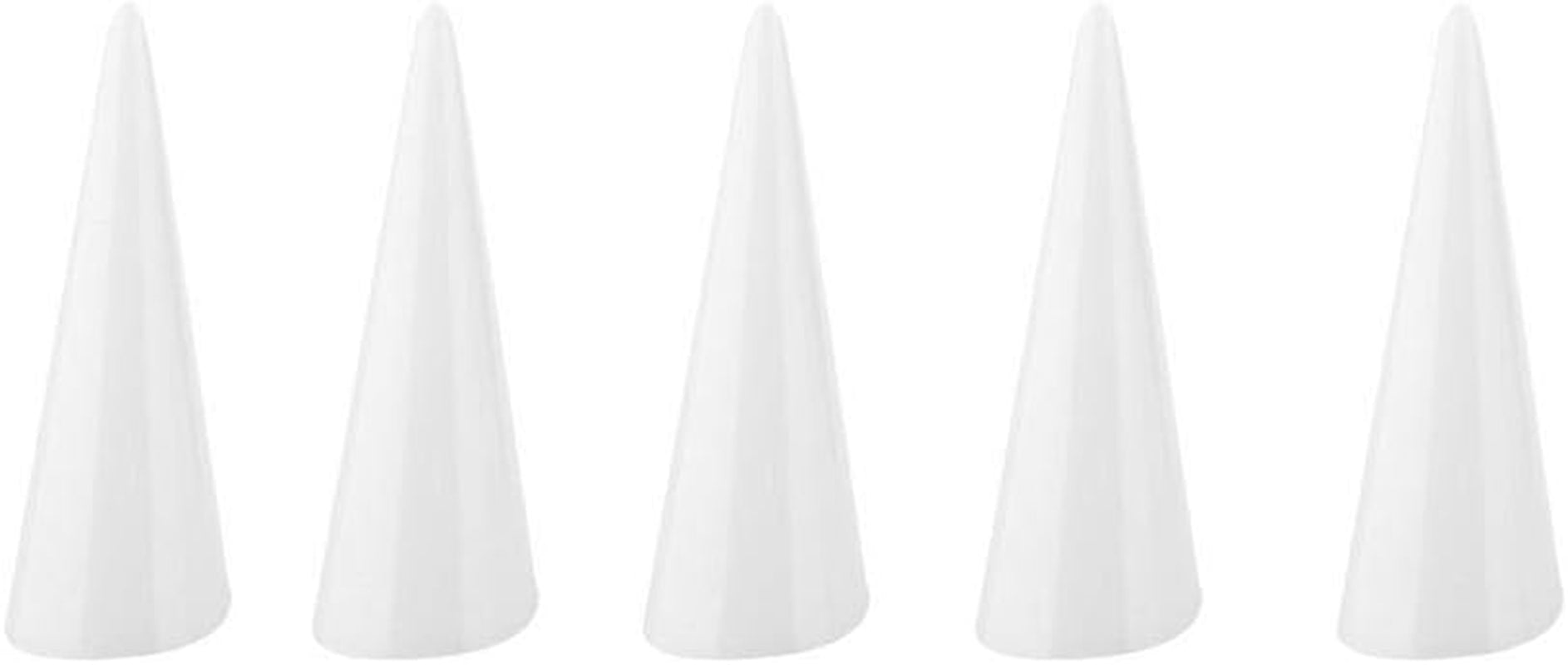 Finger Ring Jewelry Display, 5Pcs Single Finger Display Ring Holder Showcase Stand Jewelry Rings Organizer(Black)  Semme White  