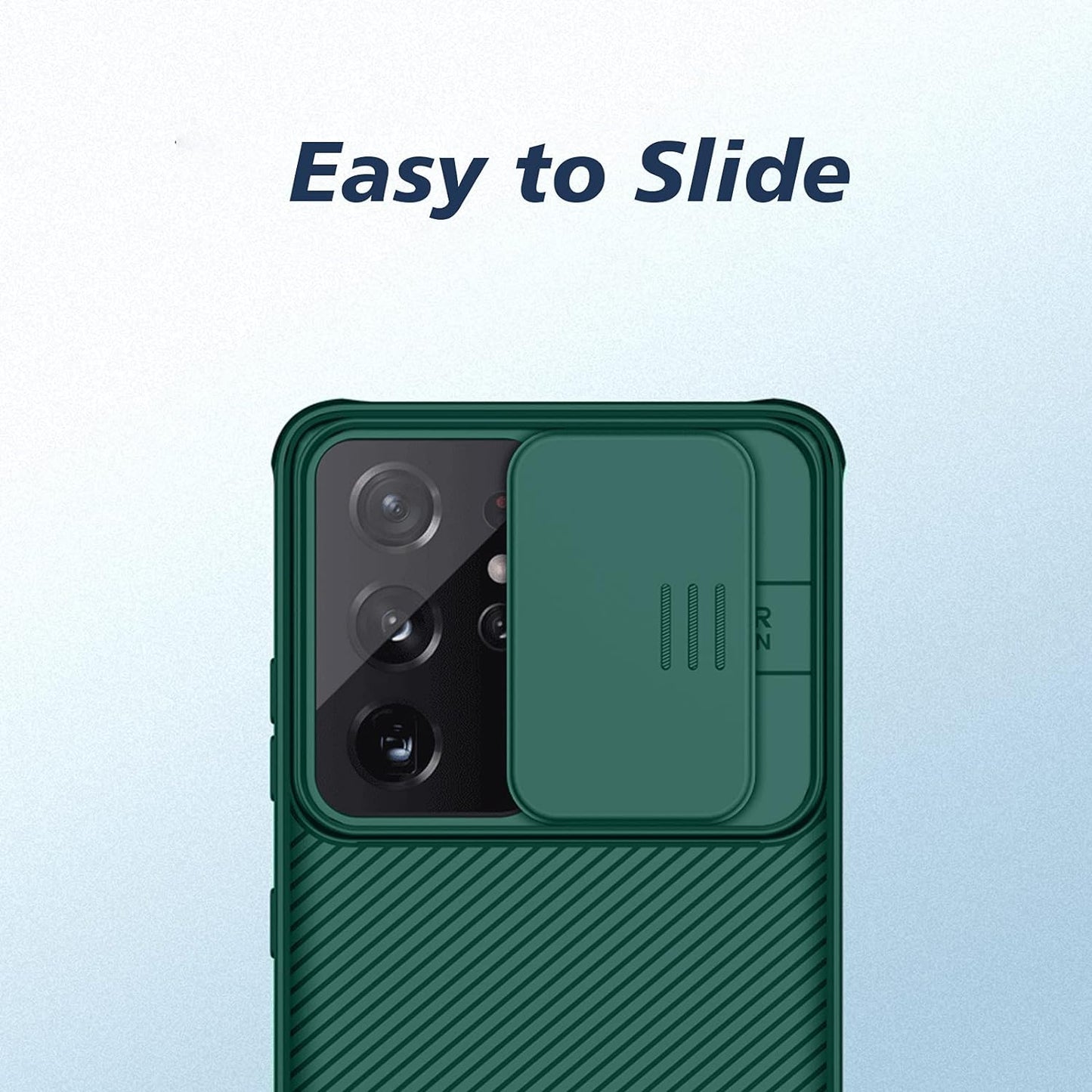 Imluckies for Samsung Galaxy S21 Ultra Case with Camera Cover, Hard PC Back & Soft Bumper, Protective & Slim Fit, Camera Protection Case for Samsung Galaxy S21 Ultra 6.8"-Green  imluckies   