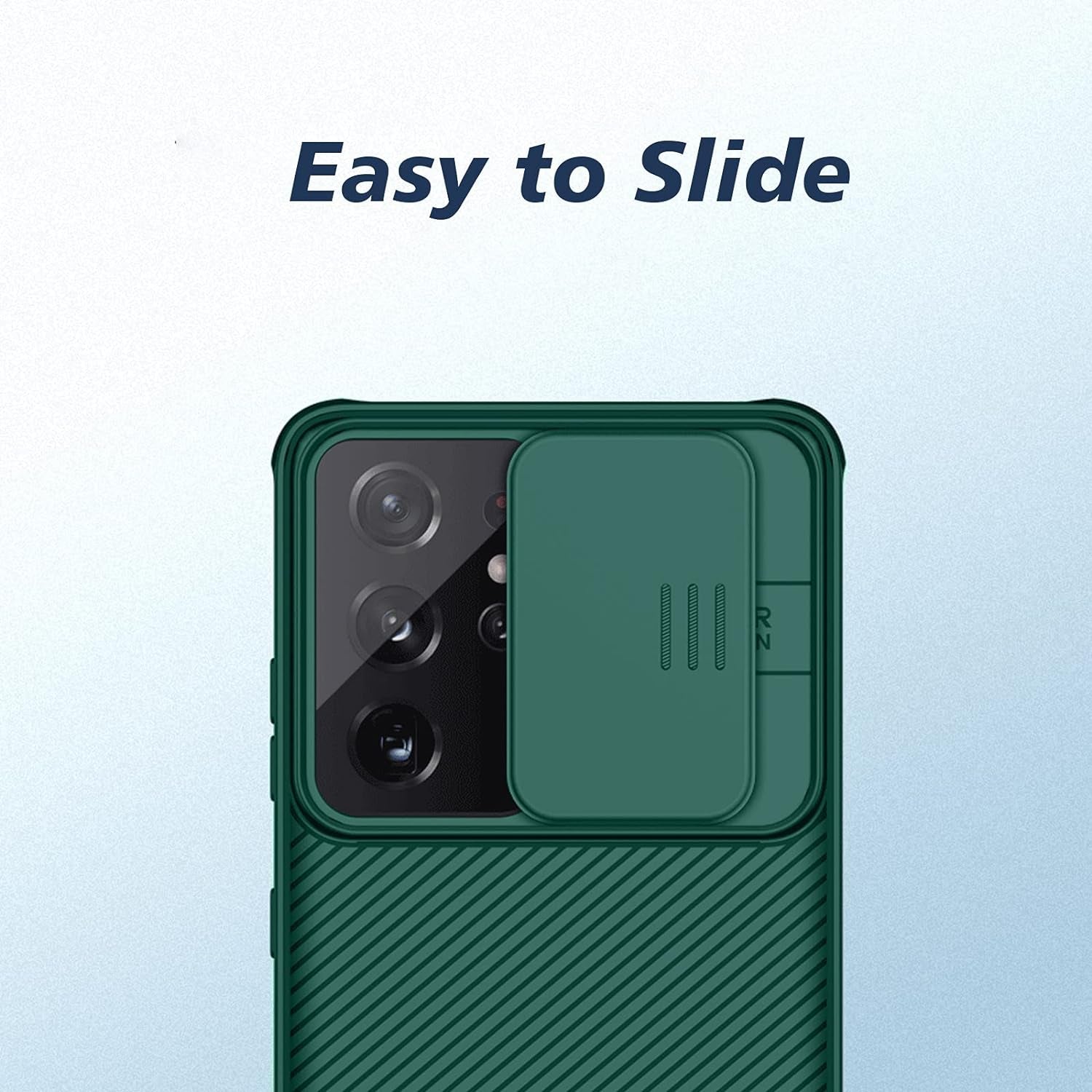 Imluckies for Samsung Galaxy S21 Ultra Case with Camera Cover, Hard PC Back & Soft Bumper, Protective & Slim Fit, Camera Protection Case for Samsung Galaxy S21 Ultra 6.8"-Green  imluckies   