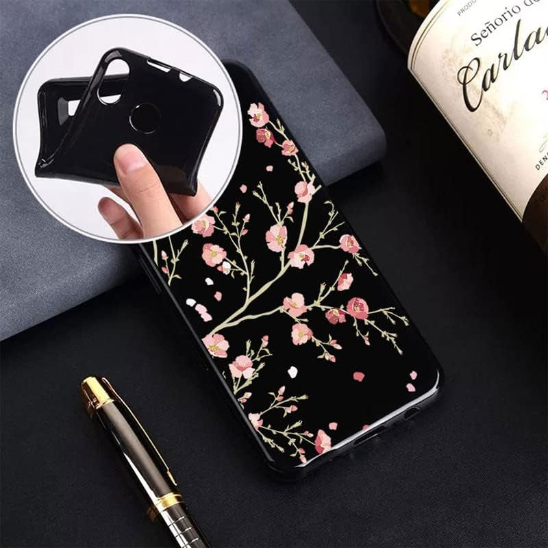 WIMSPEED Case for HTC U23 Pro (6.7"), Black Soft TPU Bumper Phone Case, Slim Shockproof Silicone Military Grade Drop Protective Shell for HTC U23 Pro - Camellia  WIMSPEED   