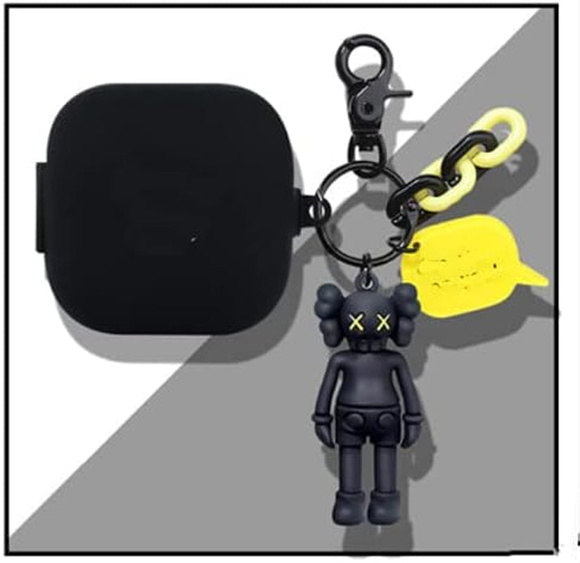 Silicone Protective Case Full Cover for Beats Powerbeats Pro Wireless Earphones Case Earbuds Case Wireless Headset (Purple)  Brave troops Black  