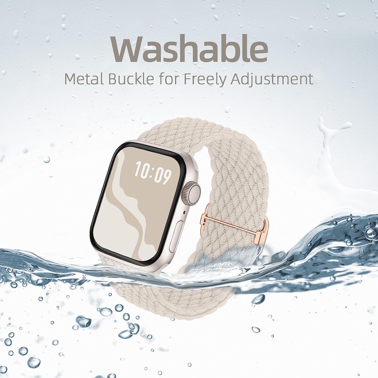 Braided Solo Loop Compatible with Apple Watch Band 38Mm 40Mm 41Mm 42Mm 44Mm 45Mm 49Mm, Stretchy Sport Bands Women Men Elastic Nylon Wristband for Iwatch Series 8 7 6 SE 5 4 3 2 1 Ultra  Suitisbest   