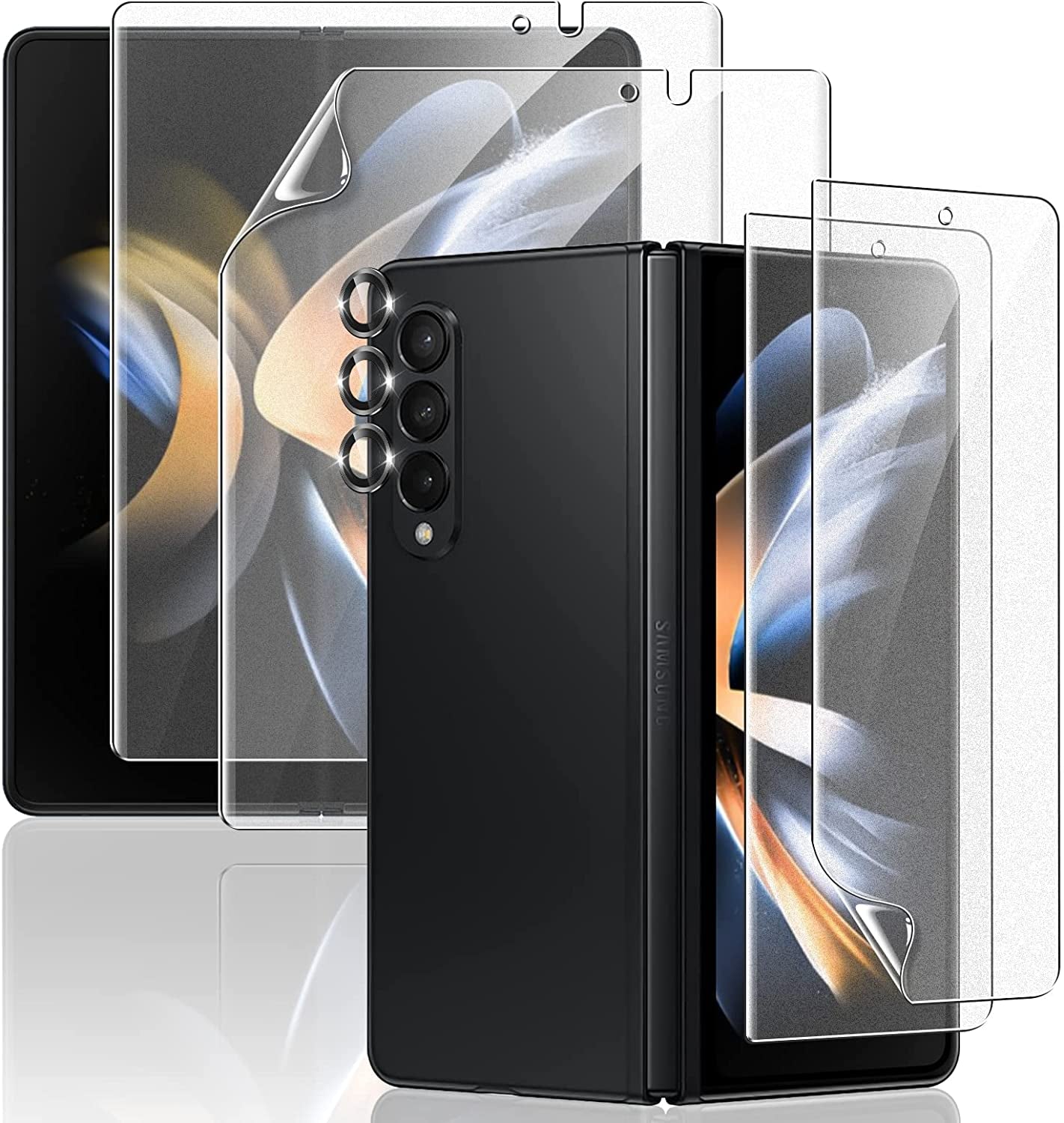 [2 Pack] for Samsung Galaxy A21/A21S Privacy Screen Protector, [Full Coverage] anti Spy HD Clarity 9H Tempered Glass Screen Protector, Scratch Resistant, Bubble Free, Easy Insall, Case Friendly (6.5 Inch)  A Pink Shop Matte-fold4  