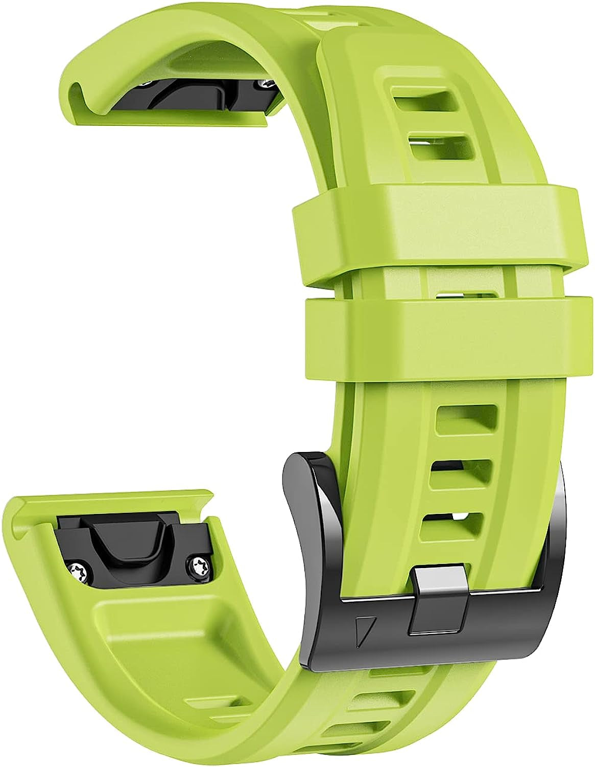 Lepmok for Garmin Fenix 7 Watch Bands, 22Mm Quickfit Silicone Band for Garmin Fenix 6, Fenix 5 Smartwatch  lepmok Green  