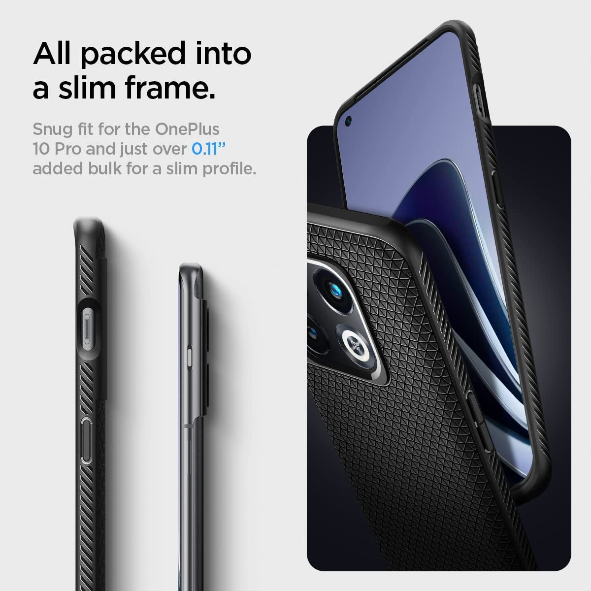 Spigen Liquid Air Armor Designed for Oneplus 10 Pro 5G Case (2022) - Matte Black  Spigen   