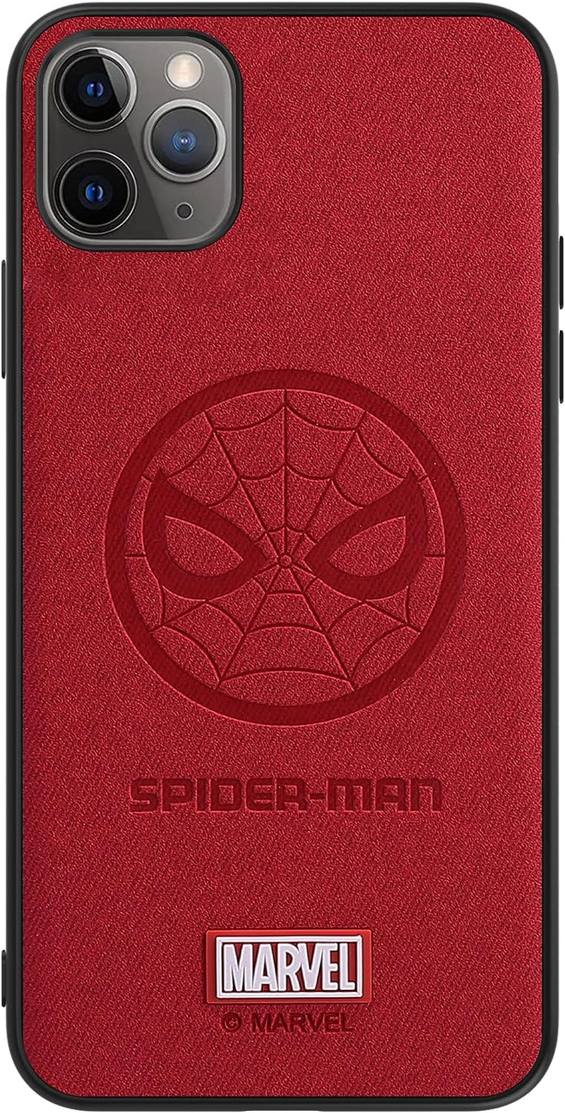 IRON SPIDER Case for Galaxy A12, with Marvel Character Samsung A12 Leather Case, A-BLACK  IRON SPIDER Spider-Red Iphone 11 Pro Max 