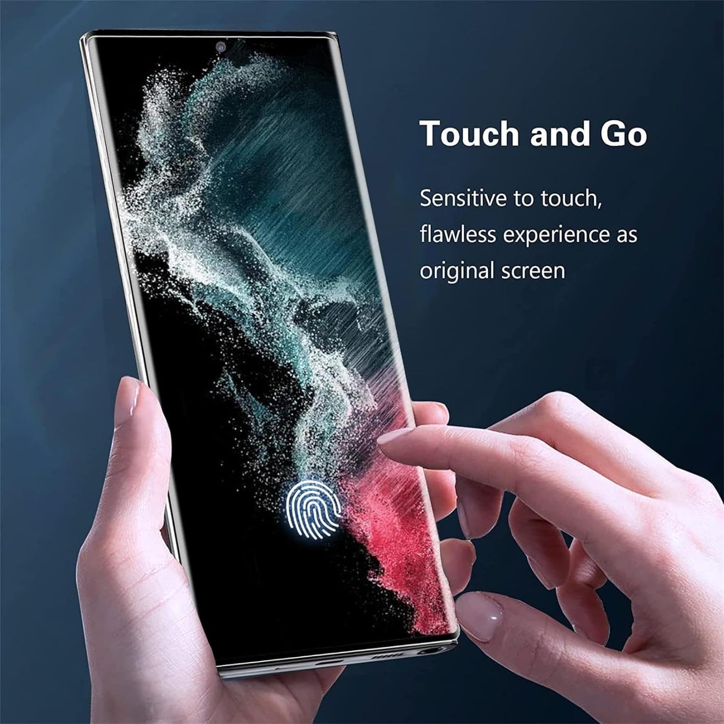 [2+2 Pack] Galaxy S22 Ultra Screen Protector, 9H Tempered Glass,3D Curved, HD Clear Scratch Resistant for Samsung Galaxy S22 Ultra Glass Screen Protector  letosan   