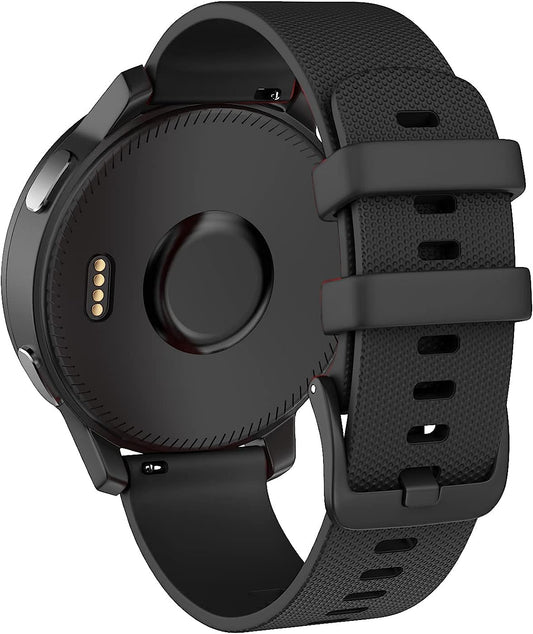 OVERSTEP Vivoactive 4 Watch Band, 22Mm Soft Silicone Bands for Garmin Darth Vader/First Avenger/Polar Vantage M/Samsung Galaxy Watch 3 45Mm/Galaxy Watch 46Mm/Gear S3 Frontier/Gear S3 Classic  OVERSTEP   