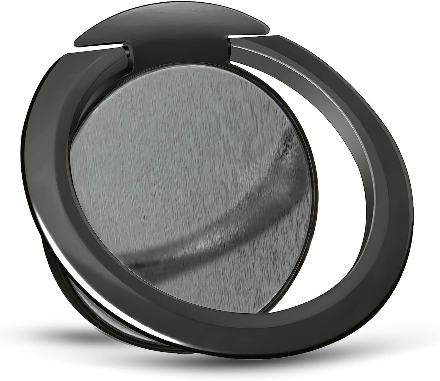 Naiadiy Zinc Alloy Cell Phone Ring Holder Finger Ring Stand, 360 Degree Rotation Kickstand Grip Holder (Square/Gold)  Naiadiy Plating/Circular/Black  