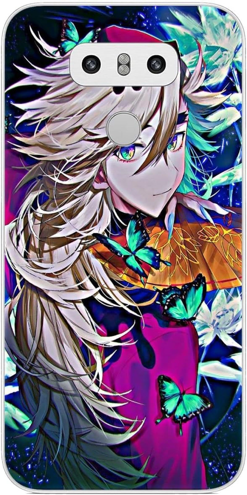TINTAG Compatible with LG G6 | LG G6+ | LG G6 plus Case Juuni with Kibutsuji Kitsuki Muzan 238, Anime Phone Cases Shockproof Soft TPU Case Clear  TINTAG Juuni With Douma Kitsuki 337  