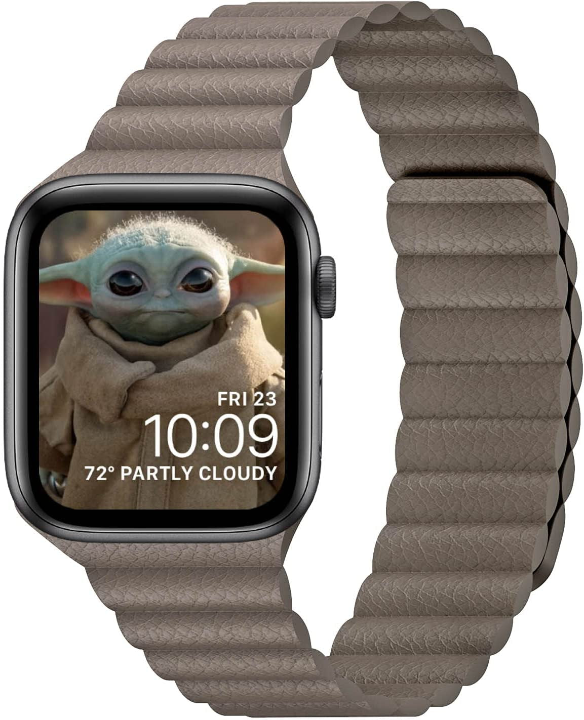 INI Compatible with Apple Watch Band 49Mm 45Mm 44Mm 42Mm 41Mm 40Mm 38Mm - Enhanced Adjustable Leather Strap with Magnetic Closure System for Iwatch Series Ultra/8/7/Se/6/5/4/3/2/1 - Black  INI Technologies Coffee 38mm/40mm/41mm 6.0"-8.0" 