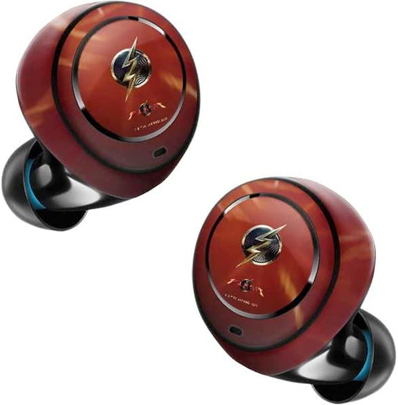 Skinit Decal Skin Compatible with Echo Buds - Officially Licensed Warner Bros the Flash Movie: Logo Poster Design  Skinit   