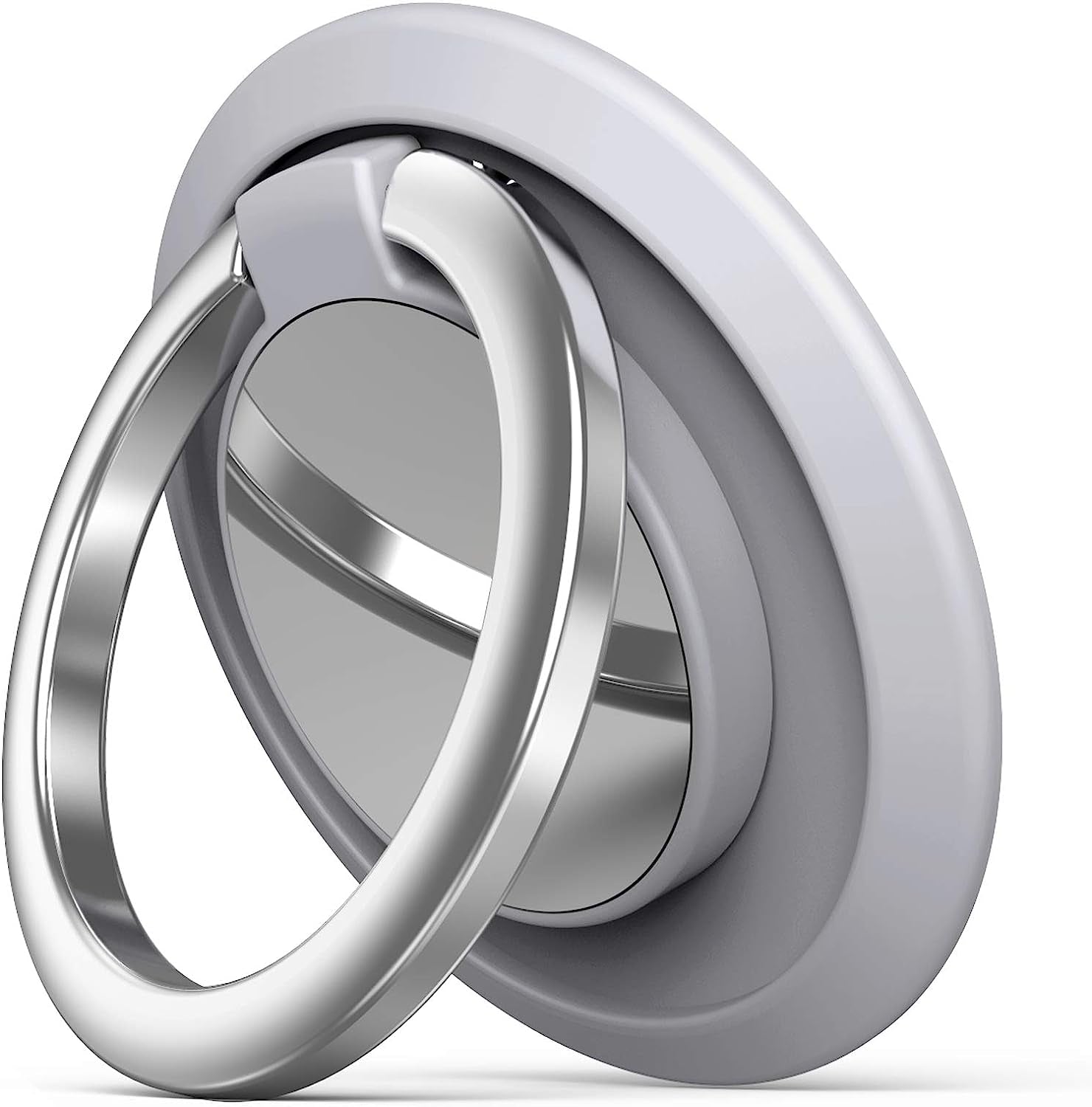 2 Pcs Phone Ring Holder Finger Kickstand, Cell Phone Ring Holder Finger Grip 360 Degree Rotation (Lilac)  YINHEXI Silver  