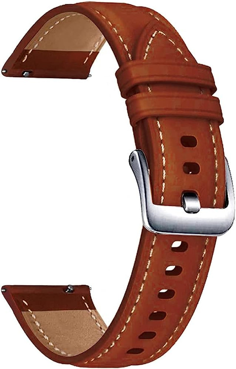 NDJQY Genuine Leather Replacement Strap for Garmin Venu 2 plus Smart Wristband for Garmin Venu 2 SQ Forerunner 245 645 158 Watch Band  NDJQY G For Forerunner 645 