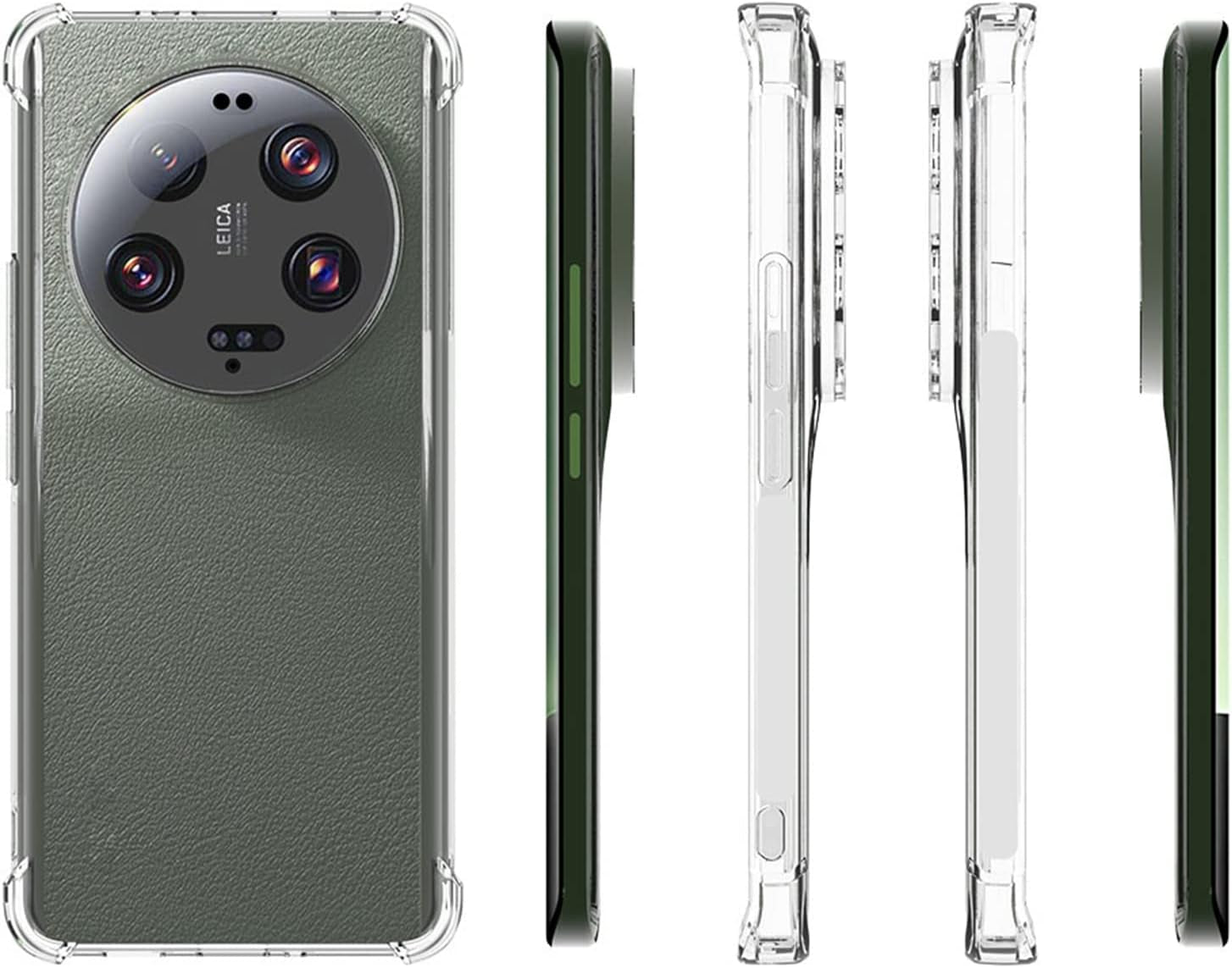 Hiooloon for Xiaomi 13 Ultra Case Clear, Slim Fit Lightweight 4 Corners Shockproof [Wireless Charging Compatible] Flexible Soft TPU Transparent Bumper Cover Anti-Scratch Heavy Duty Protection (Clear)  Hiooloon   