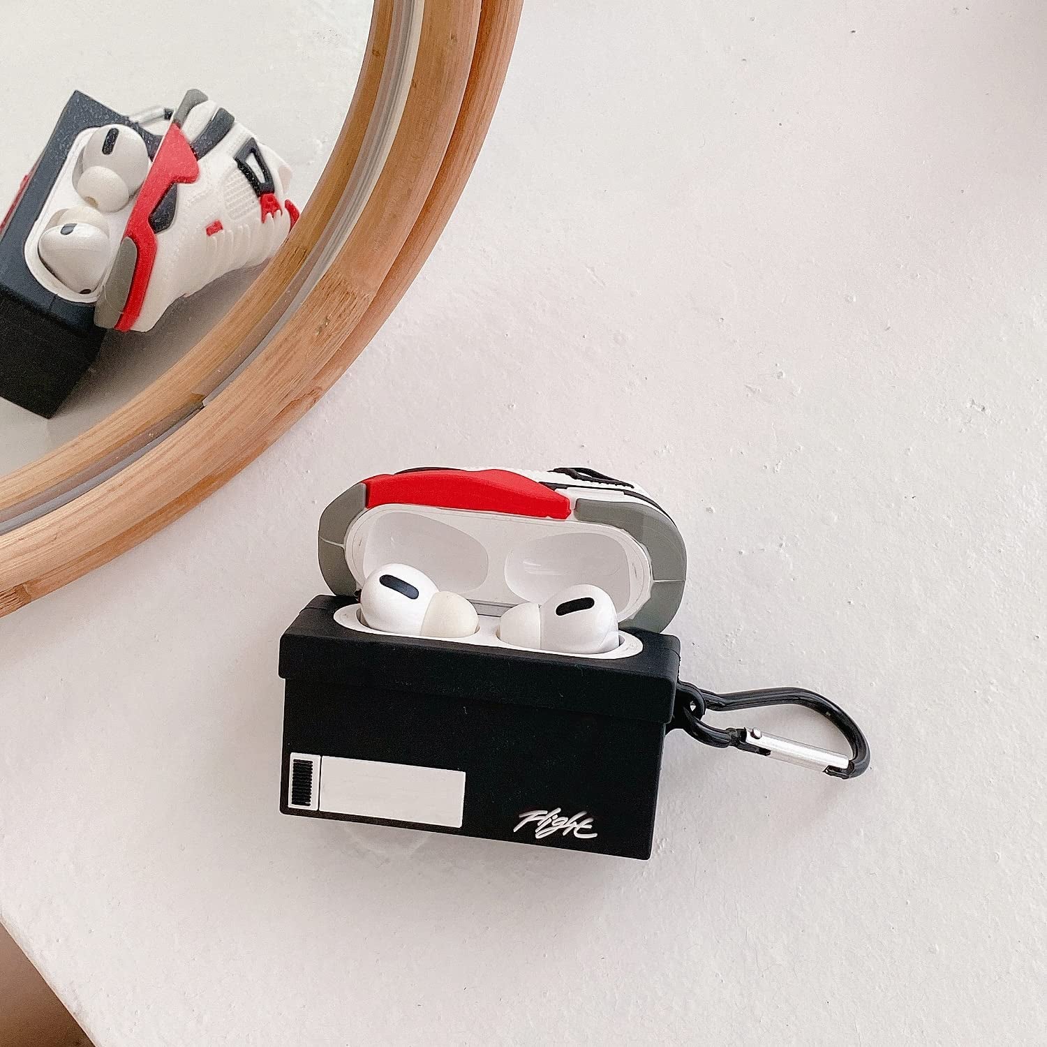 Noctiloros Cool Sneaker Case for Airpods Pro,Fun Shoe Box Headphone Case Cover with Keychain and Magnetic Anti-Loss Cord  Noctiloros   