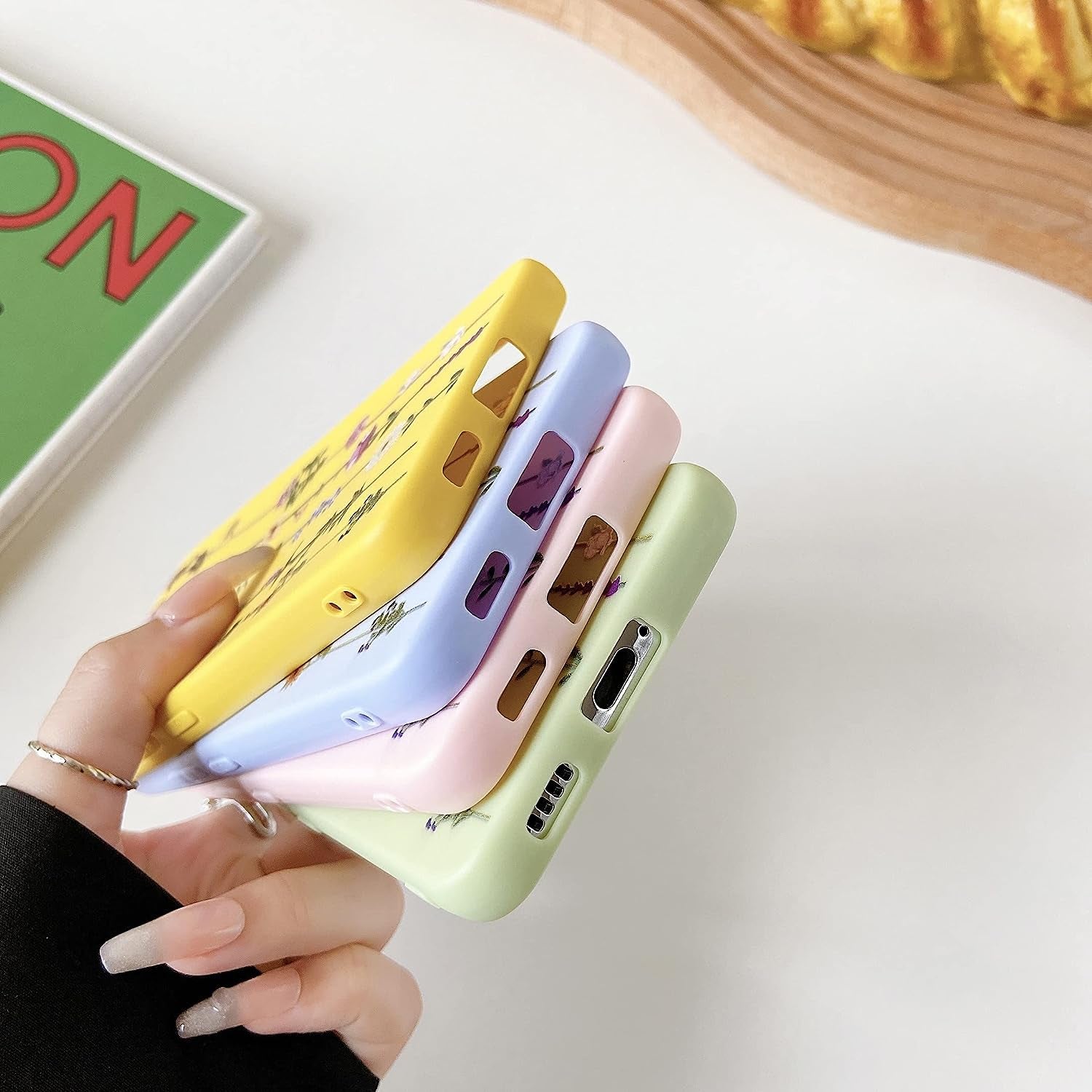 ZTOFERA Floral Case for Samsung Galaxy S21 plus 5G,Cute Flower Pattern Case for Girls Women,Flexible Silicone Protective Slim Shockproof Bumper Phone Cover for Samsung Galaxy S21 Plus,Green  ZTOFERA   