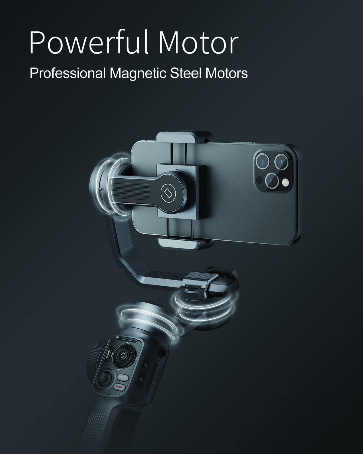 ZHIYUN Smooth 5 Combo - Gimbal Stabilizer for Iphone 14/13/12/11 Pro Max X & Android Phone, 3-Axis Gimbal W/Smartfollow, for Youtube Tiktok Vlog Professional Video Record, Compatible W/Filmic Pro  zhi yun   
