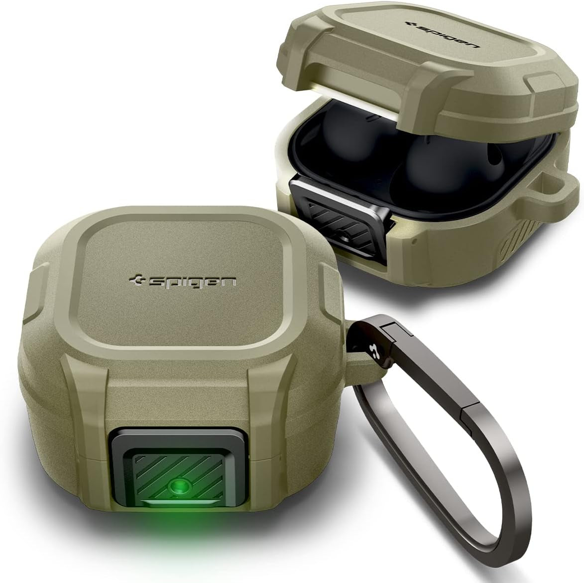 Spigen Lock Fit Designed for Galaxy Buds2 Pro Case (2022) / Galaxy Buds Pro (2021) / Galaxy Buds 2 (2021) / Galaxy Buds Live (2020) - Vintage Khaki  Spigen   