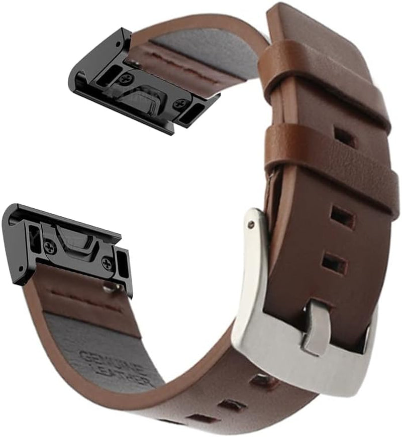 IRJFP 22Mm Watchband for for Garmin MARQ Series/Epix/Approach S60 Leather Smart Watch Band for Garmin Instinct Sports Wrist Strap  IRJFP D For Marq 