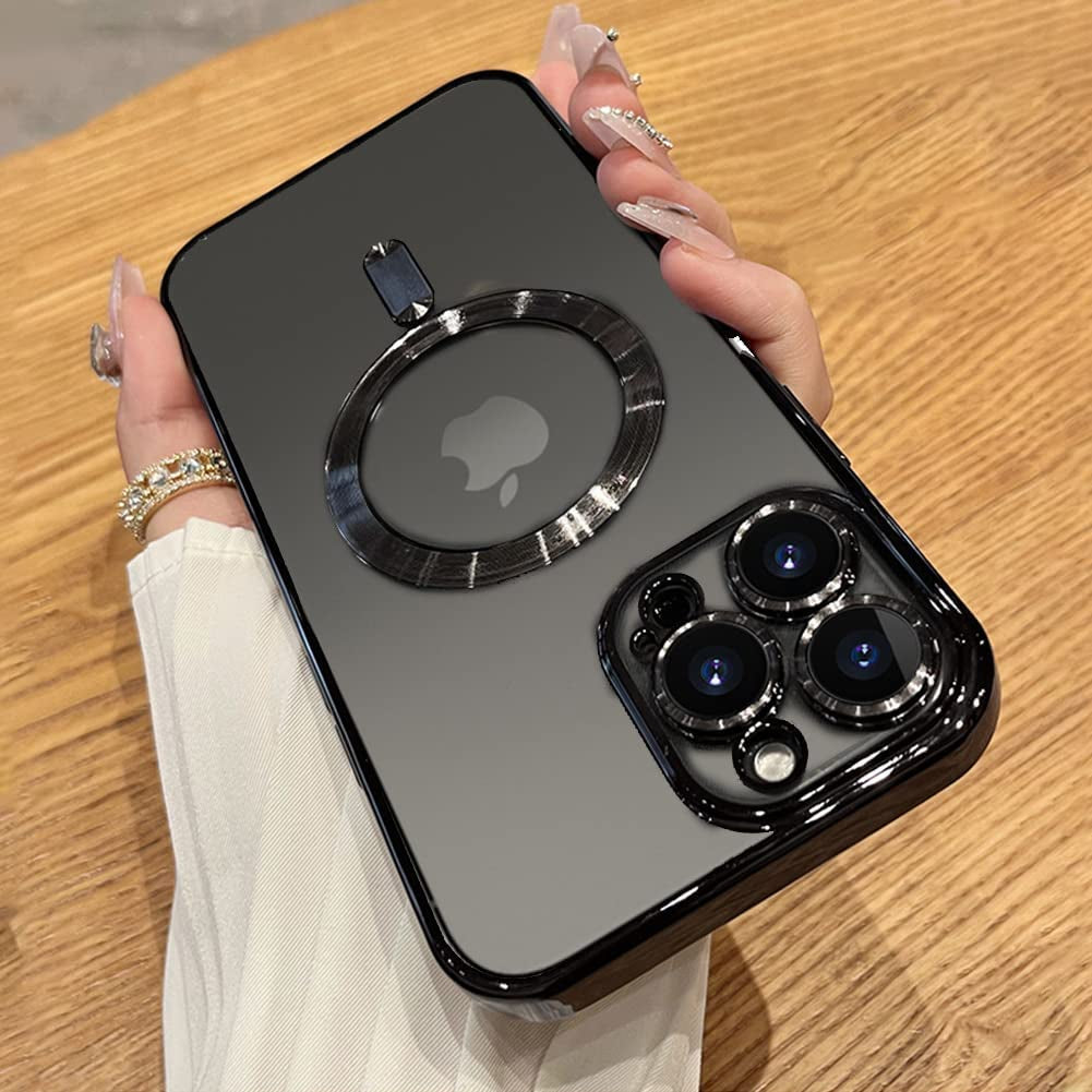 OOK Compatible Iphone 14 Pro Max Case with Camera Lens Protector (Compatible with Magsafe) Magnetic Anti-Scratch Shockproof Protective Iphone 14 Pro Max (6.7 Inch) Case for Women Men - Purple  OOK   