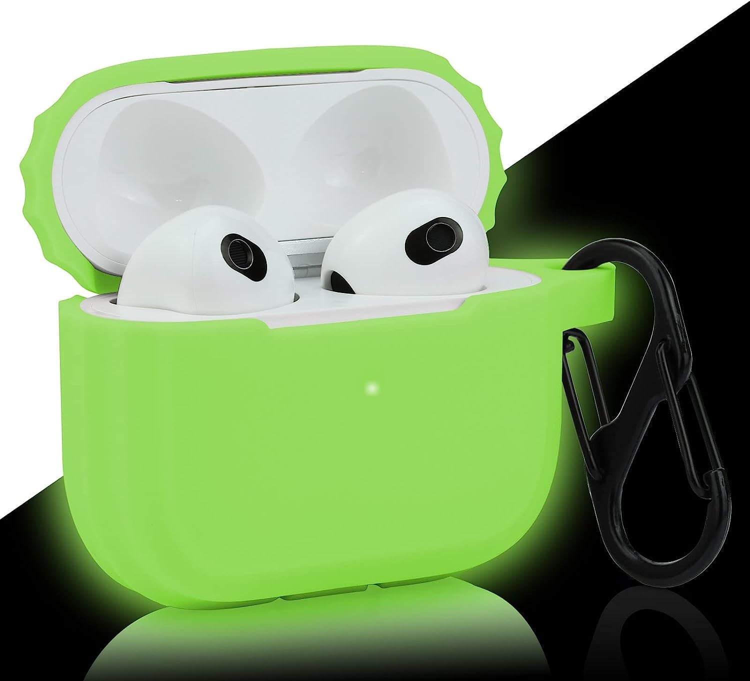 Case Airpods 3 Replacement for Apple Airpods 3Rd Generation 2021, Pink Airpod 3 Gen Silicone Protective Skin Sleeve Accessory Glow in Dark for Girl, Women - LEFXMOPHY  LEFXMOPHY Glow Green  