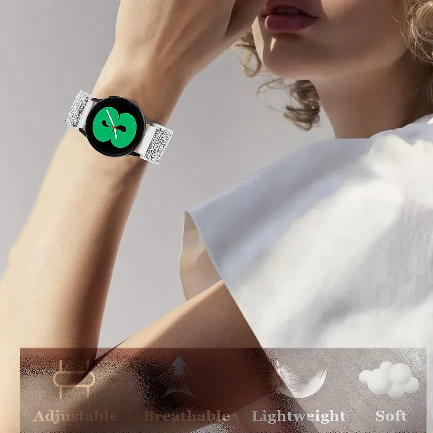 20Mm Watch Band Compatible with Samsung Galaxy Watch 5 Band/Galaxy Watch 4 Band 40Mm 44Mm,Galaxy Active 2 Band 40Mm 44Mm,Galaxy Watch 5 Pro Band 45Mm/Galaxy Watch 4 Classic Band for Women Men,6 Paack  LHXYUO   