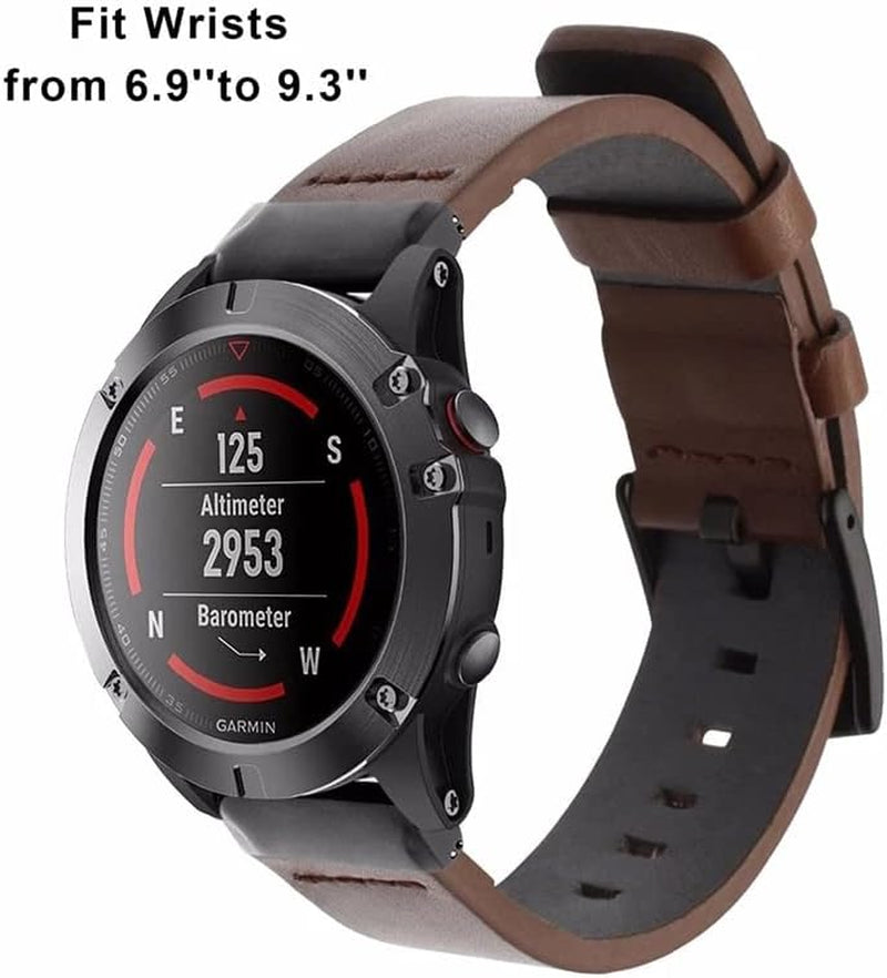 IRJFP 22Mm Watchband for for Garmin MARQ Series/Epix/Approach S60 Leather Smart Watch Band for Garmin Instinct Sports Wrist Strap  IRJFP   